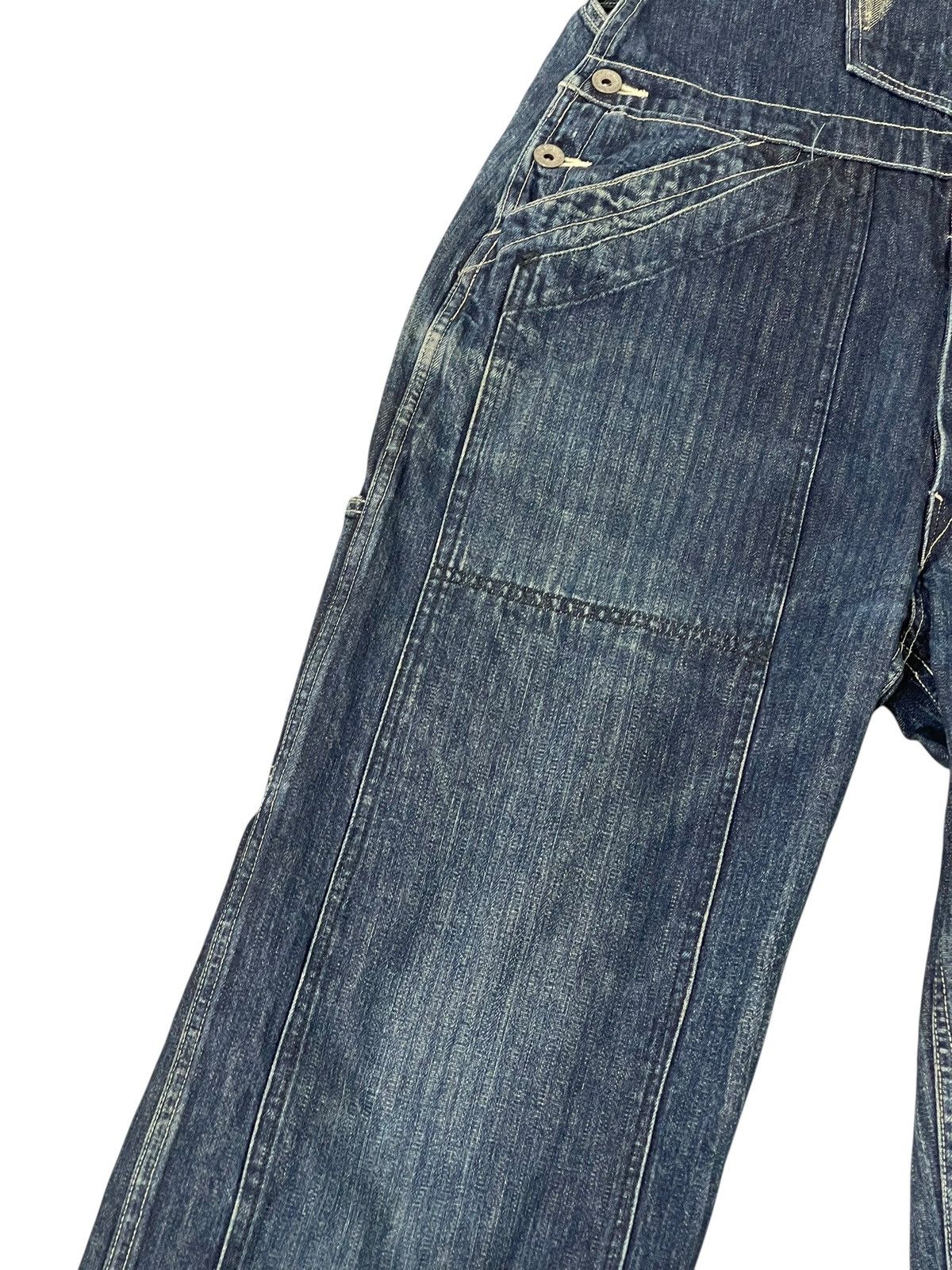 Evisu Rare Vtg 90s Evisu Overalls Denim Workwear 2🟦5 Size US 35 - 6 Thumbnail