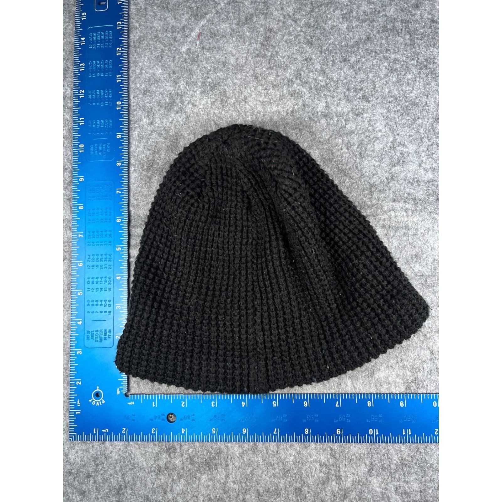 Express Express Beanie Toque Hat Unisex Adults One Size Black Waffle Knit Acrylic Polyester Embroidered Logo City New York Theme Size ONE SIZE - 4 Thumbnail