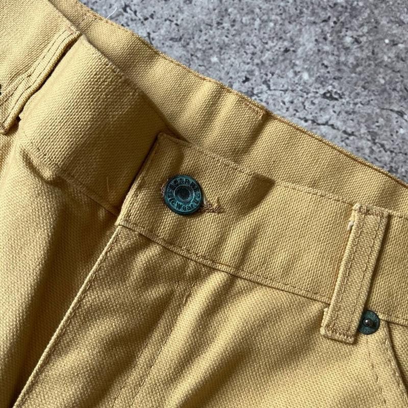 Carrera × Vintage Vintage Carrera Yellow Cotton Straight Pants Size 38x35 Size US 38 / EU 54 - 4 Thumbnail
