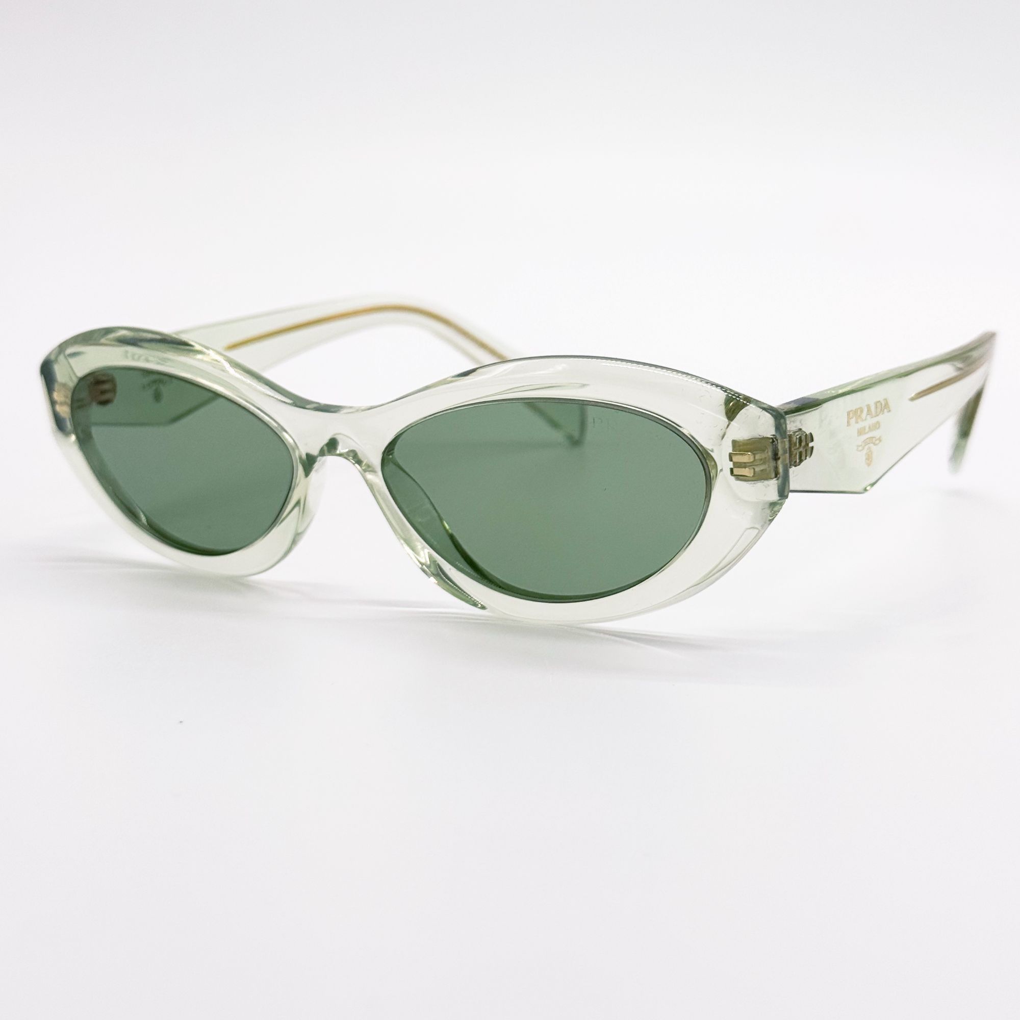 Prada NEW PRADA SUNGLASSES PR26ZS 14R20E TRANSPARENT MINT WOMEN Size ONE SIZE - 2 Thumbnail