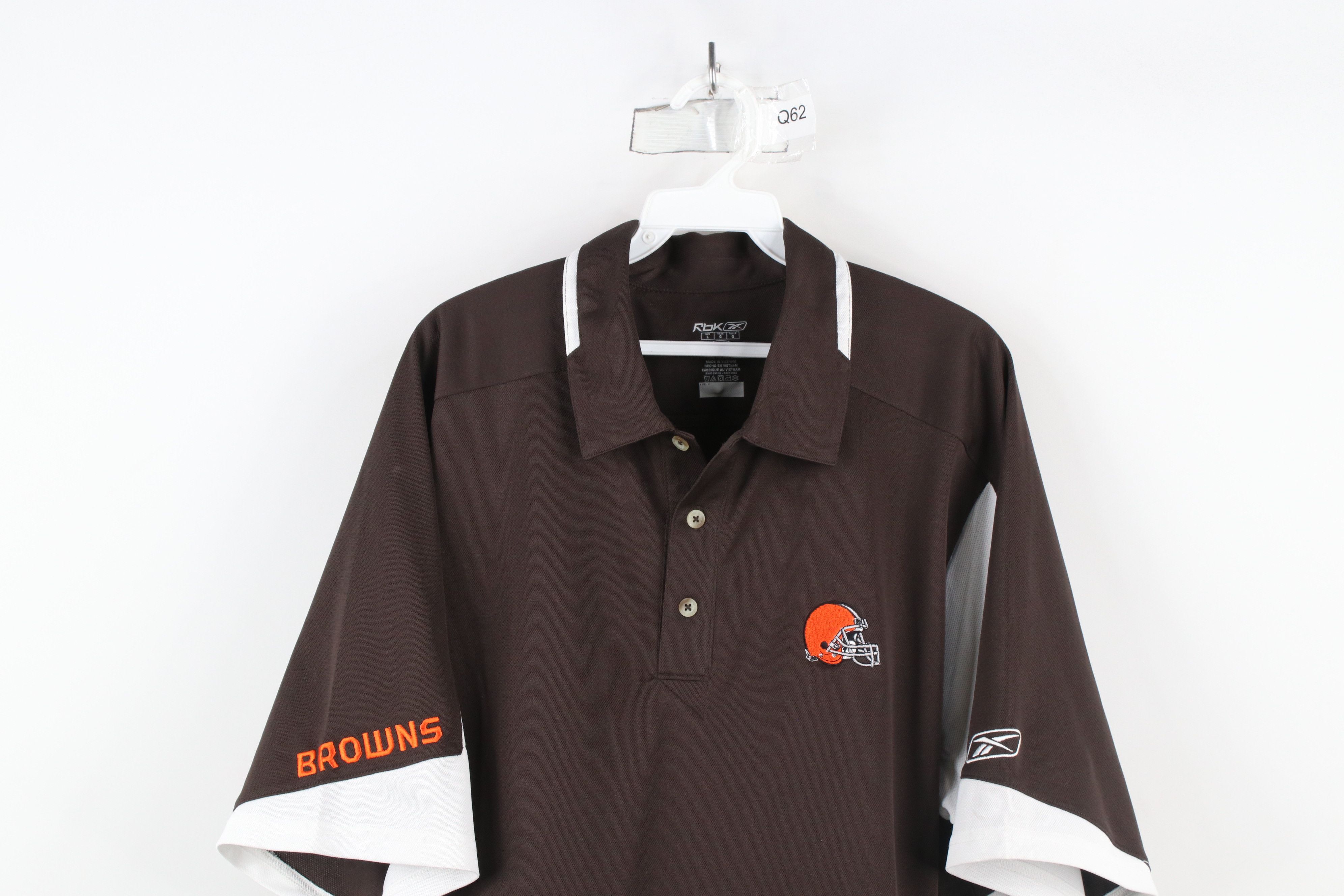 Reebok × Vintage Deadstock Vintage Y2K Reebok Cleveland Browns Football Polo Size US L / EU 52-54 / 3 - 2 Thumbnail