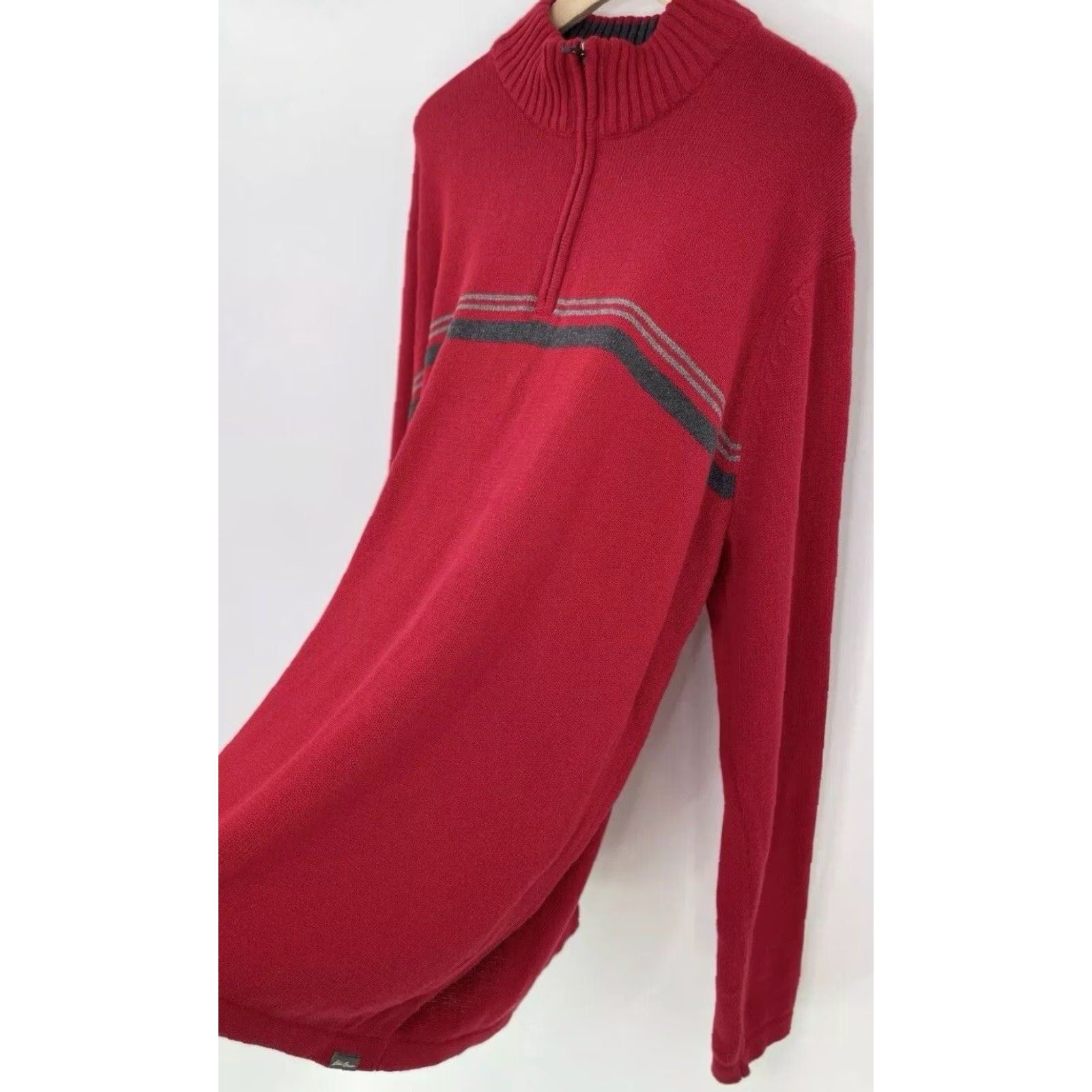 Eddie Bauer VINTAGE? No. Eddie Bauer Men’s Red Quarter Zip Long Sleeve Knit Sweater Size Tall 2XL Size US XXL / EU 58 / 5 - 6 Thumbnail