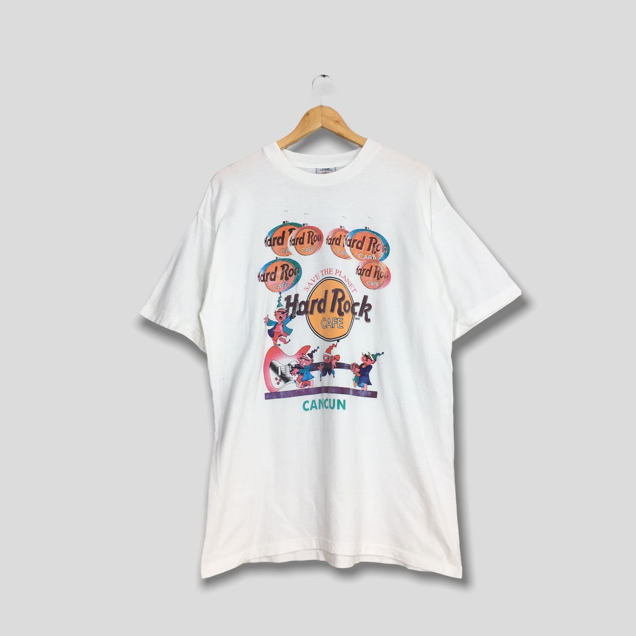 Hard Rock Cafe × Vintage Vintage 90s Hard Rock Cafe Cancun Mexico Tshirt Large Size US L / EU 52-54 / 3 - 1 Thumbnail