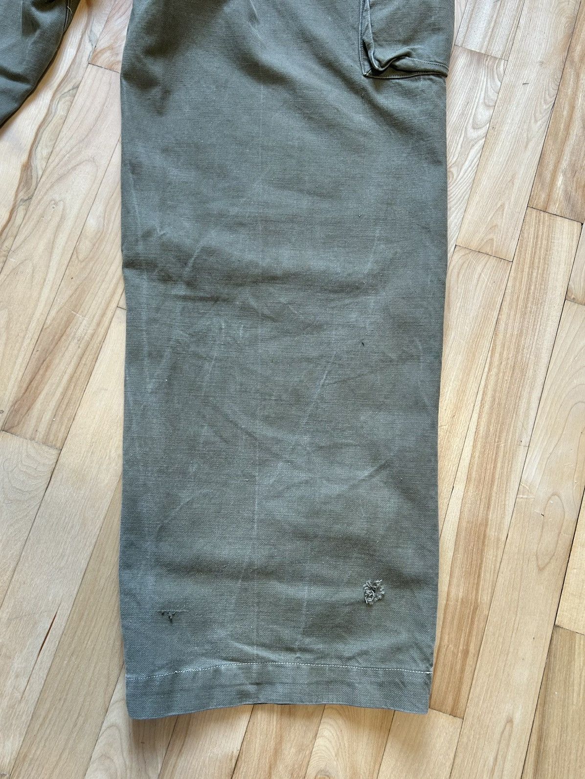 Other Vintage 50s French Army M47 Heavy HBT Cargos Size US 34 / EU 50 - 10 Thumbnail
