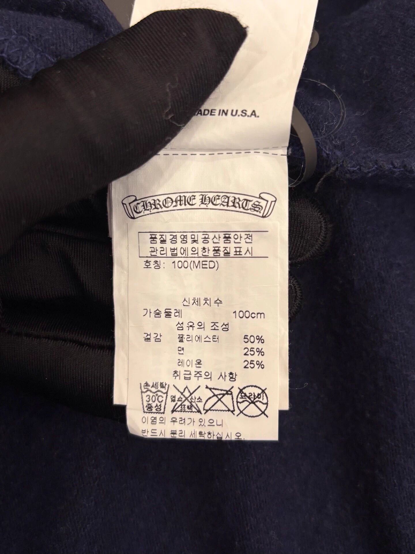 Chrome Hearts Chrome Hearts x MattyBoy Cross Scroll Wmn's Navy SS Tee M Size M / US 6-8 / IT 42-44 - 8 Thumbnail