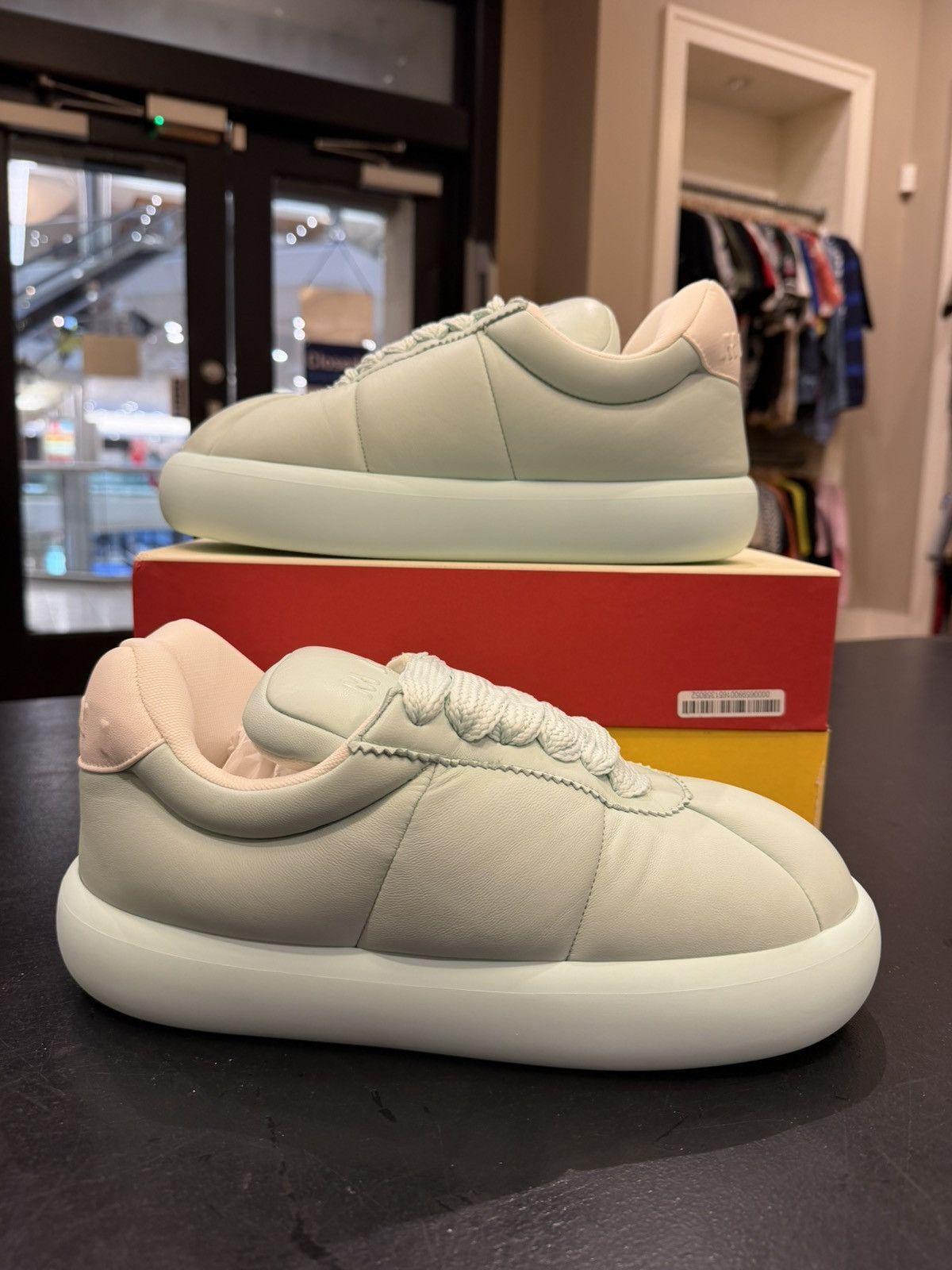 Marni Marni Bigfoot Leather Sneakers - Light Blue Size US 8 / EU 41 - 2 Thumbnail