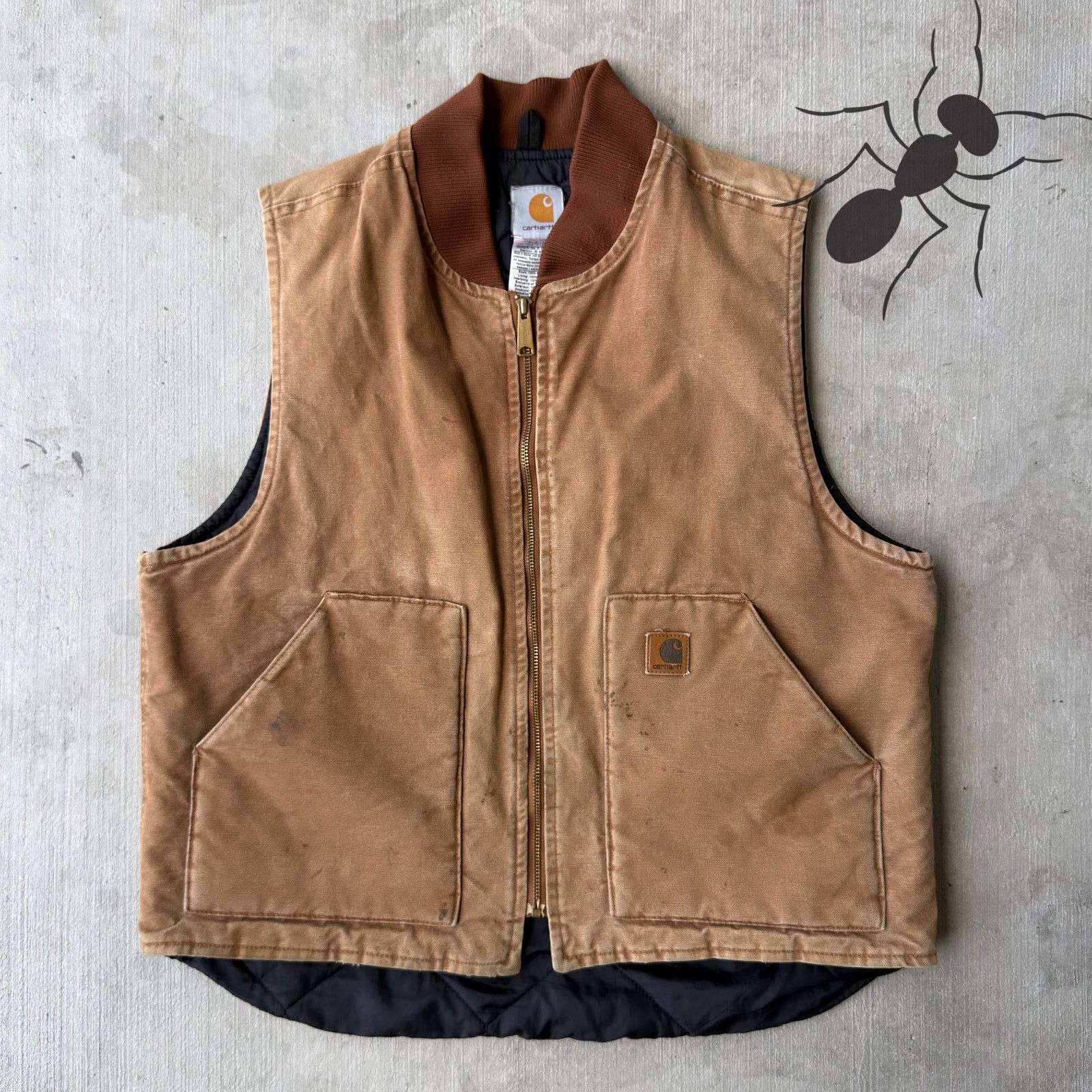Carhartt × Vintage Carhartt V02 brown work wear vest Size US L / EU 52-54 / 3 - 1 Thumbnail