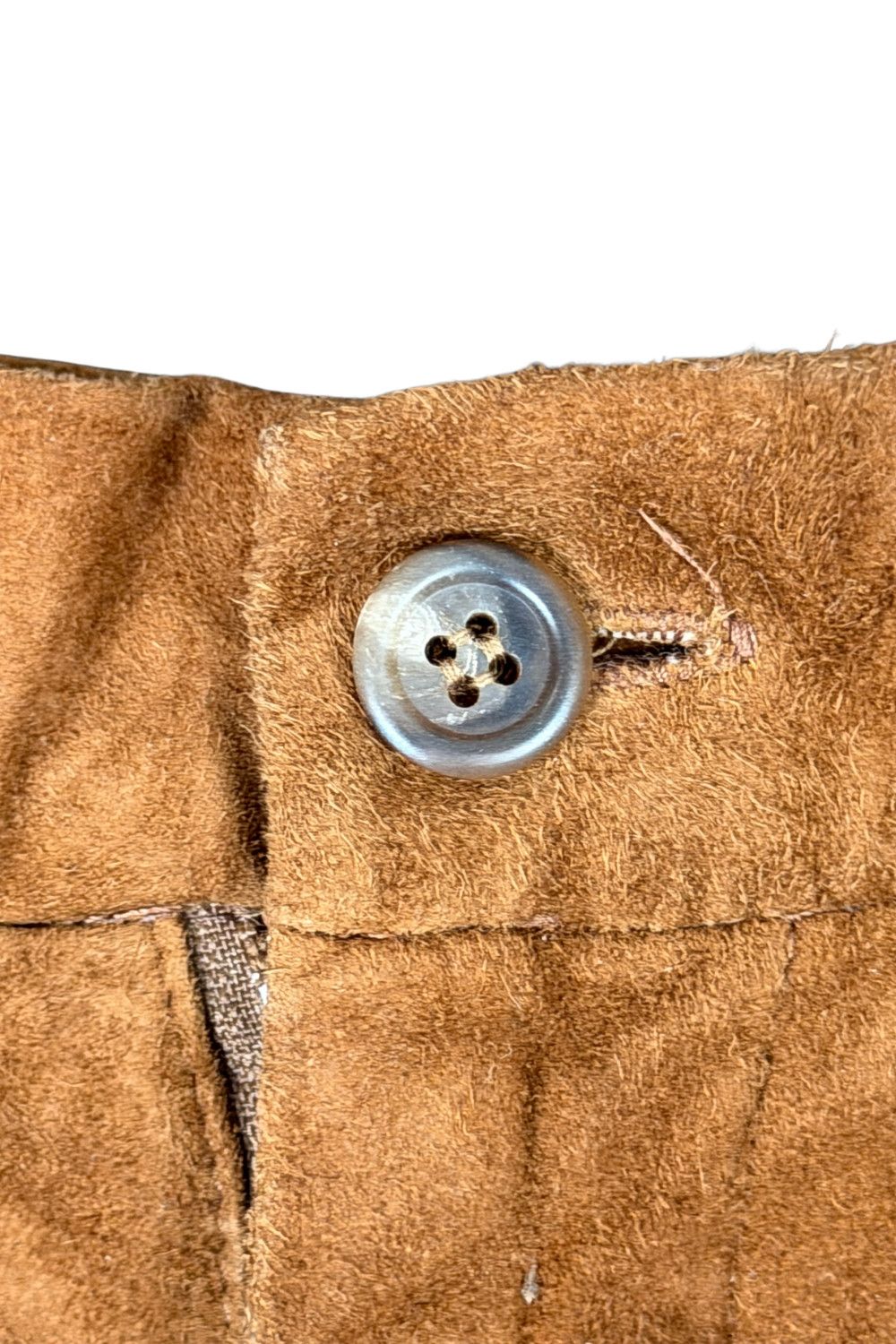 Vintage 1970s Ralph Lauren USA Suede Leather Trousers image 5