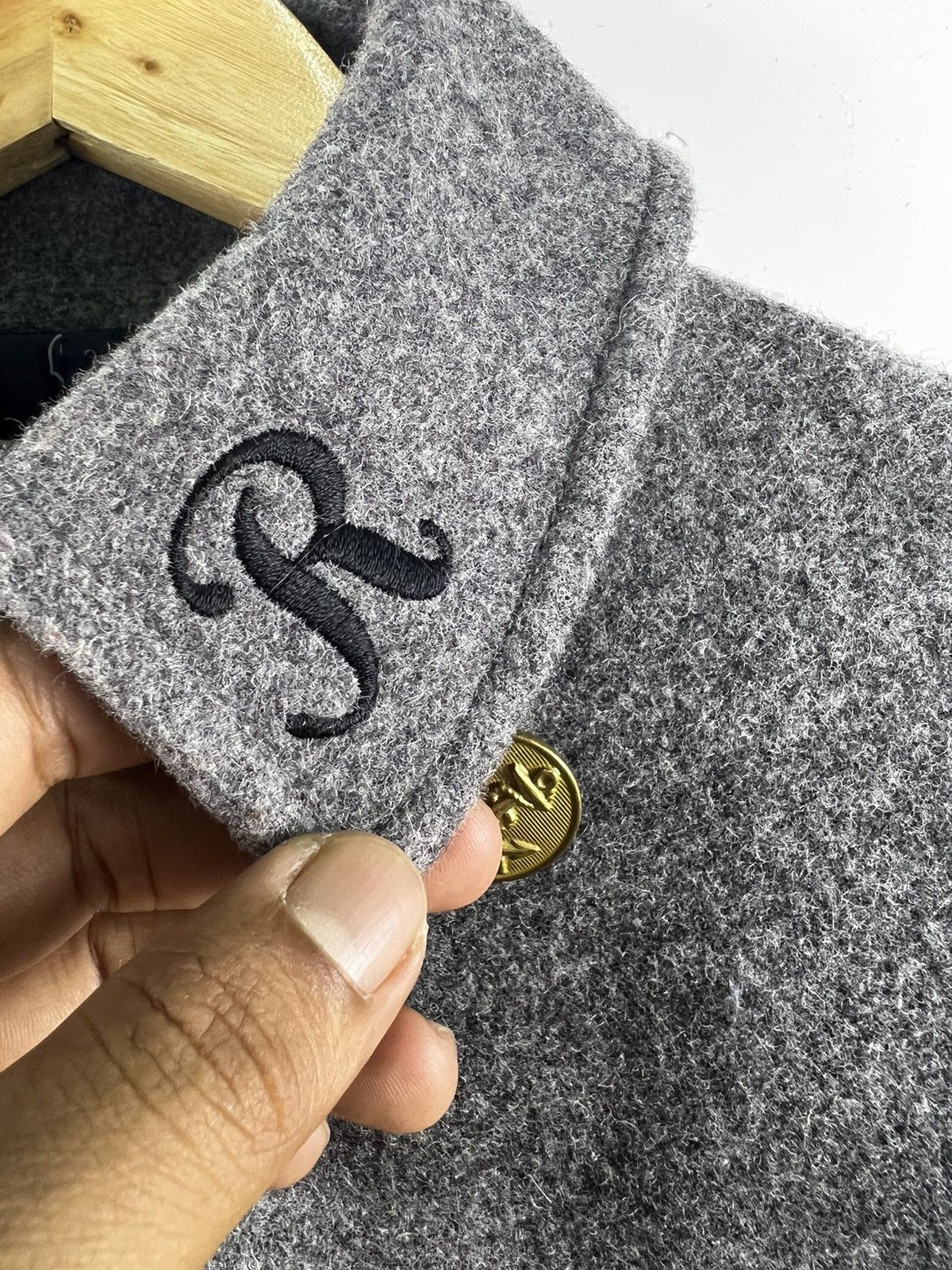 Japanese Brand ⚡️ RODEO CROWN WOOL PEACOAT MILITARY STYLE JACKET Size S / US 4 / IT 40 - 6 Thumbnail