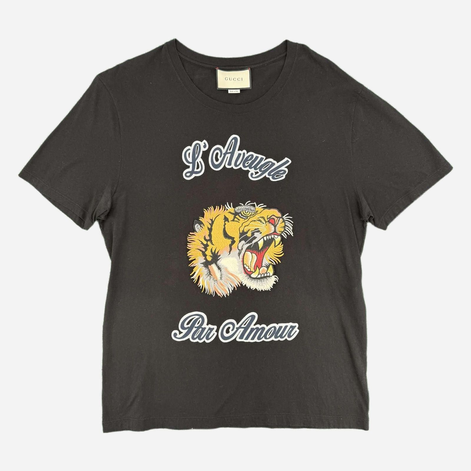 Gucci Gucci L'Aveugle Par Amour Tiger Tee XL Size US XL / EU 56 / 4 - 1 Thumbnail