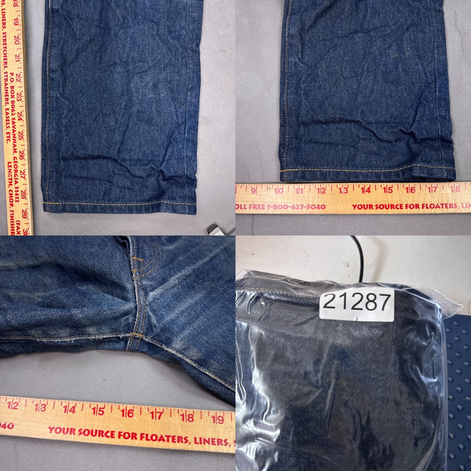 Levi's Levi's 501 Jeans Mens 32x29 Blue Denim Pants Button Fly Straight Classic Wash Medium 90s? No Vintage No Womens Mens Size US 33 - 11 Thumbnail
