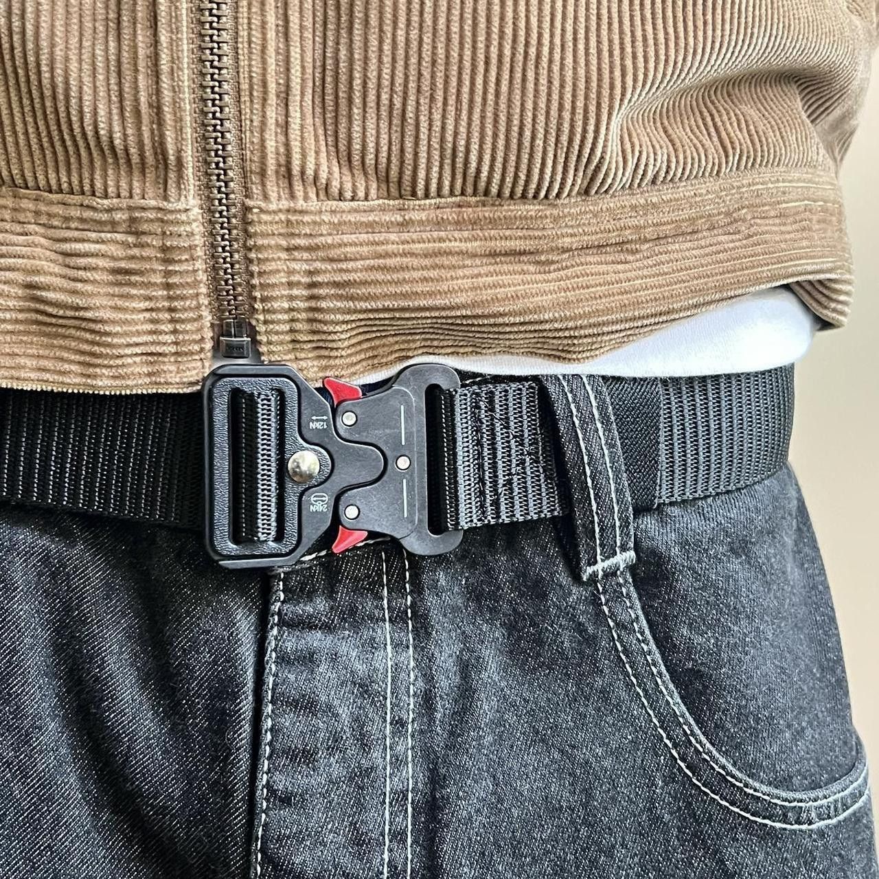Other y2k black tactical military unique buckle design belt Size ONE SIZE - 3 Thumbnail