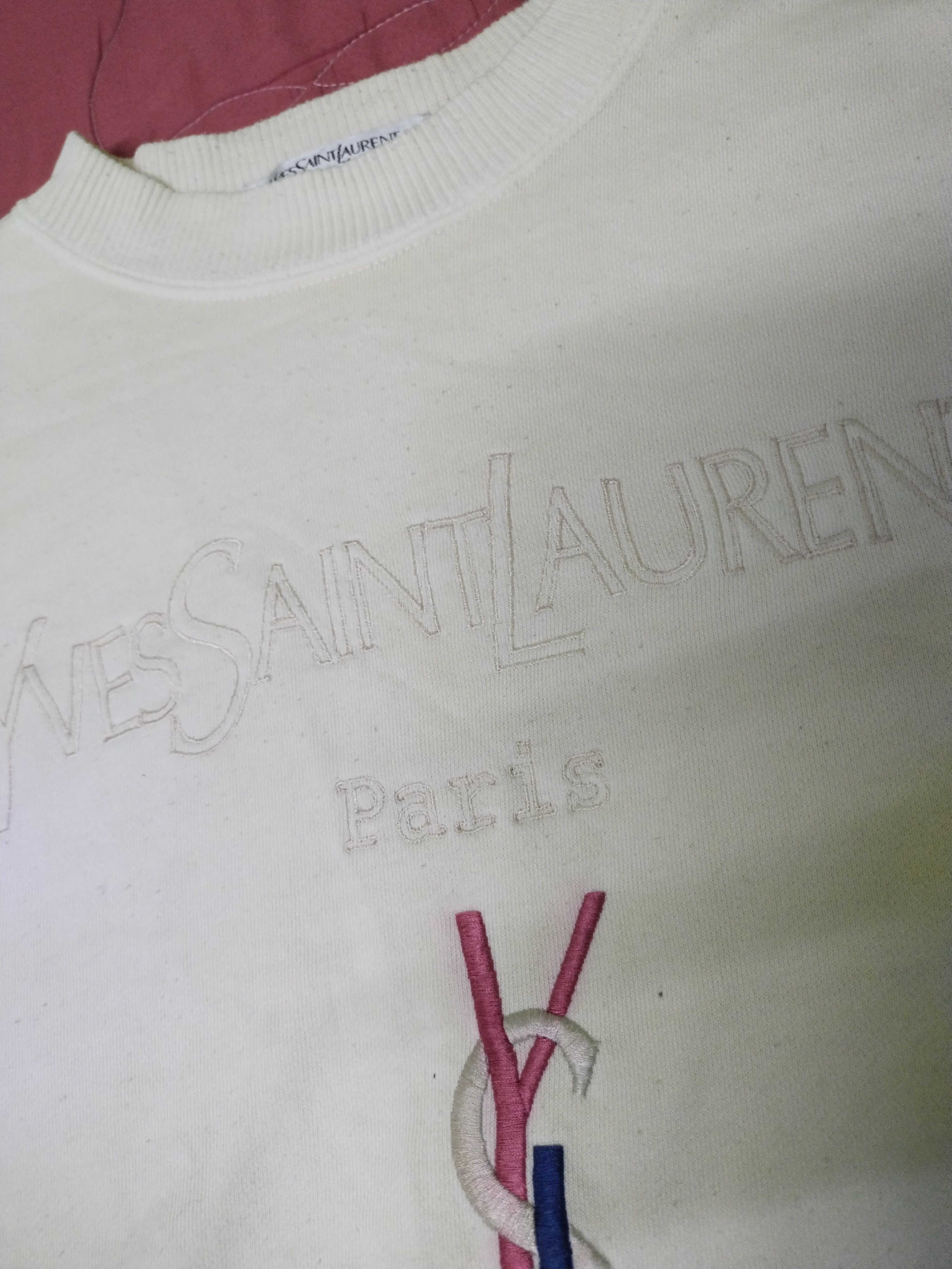 Yves Saint Laurent Vintage Yves Saint Laurent Box Logo Embroidery Sweatshirt Size US L / EU 52-54 / 3 - 5 Thumbnail