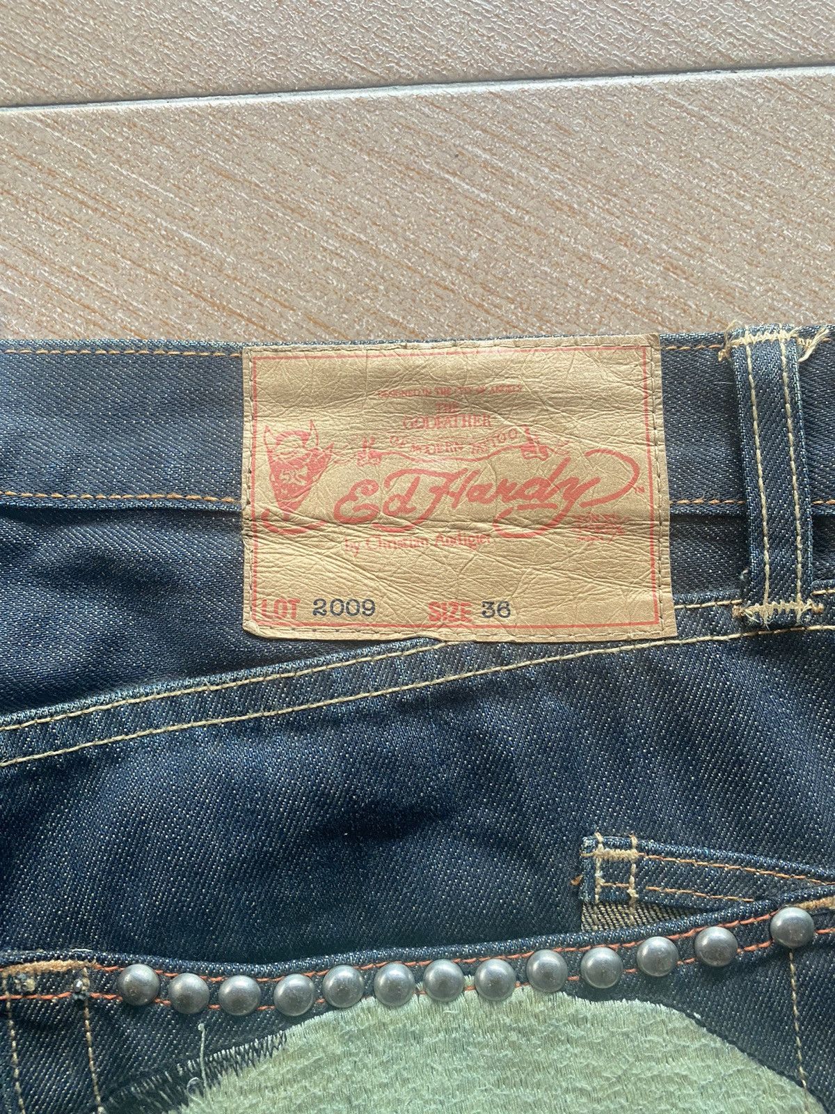 Ed Hardy CHRISTIAN AUDIGER ED HARDY DENIM SKULL Size US 38 / EU 54 - 8 Thumbnail