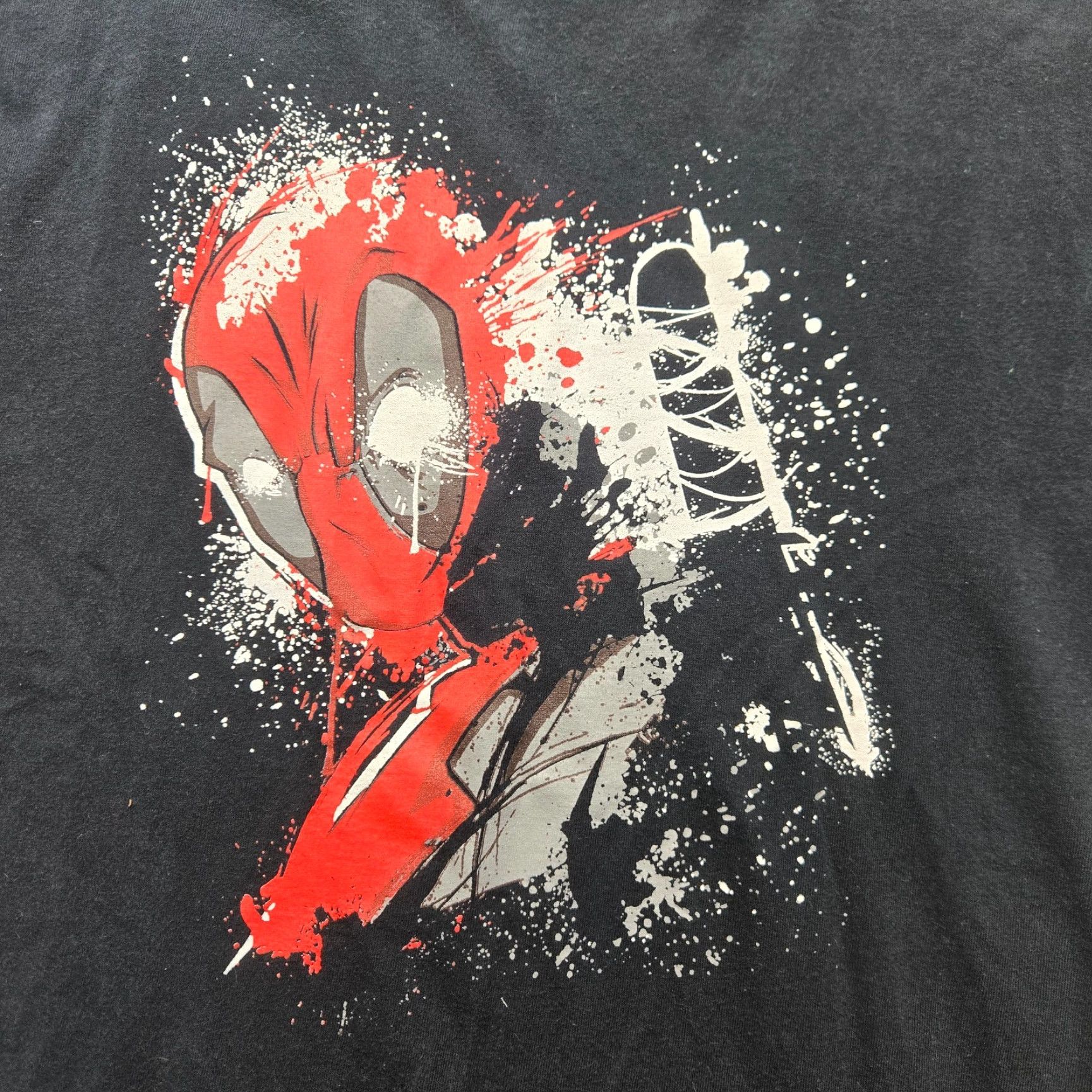 Vintage Marvel Shirt Deadpool Logo Black Short Sleeve Adult L Mens Size US L / EU 52-54 / 3 - 2 Thumbnail