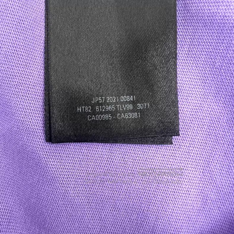 Balenciaga Balenciaga Purple logo letter embroidery cotton round neck Size US XL / EU 56 / 4 - 8 Thumbnail