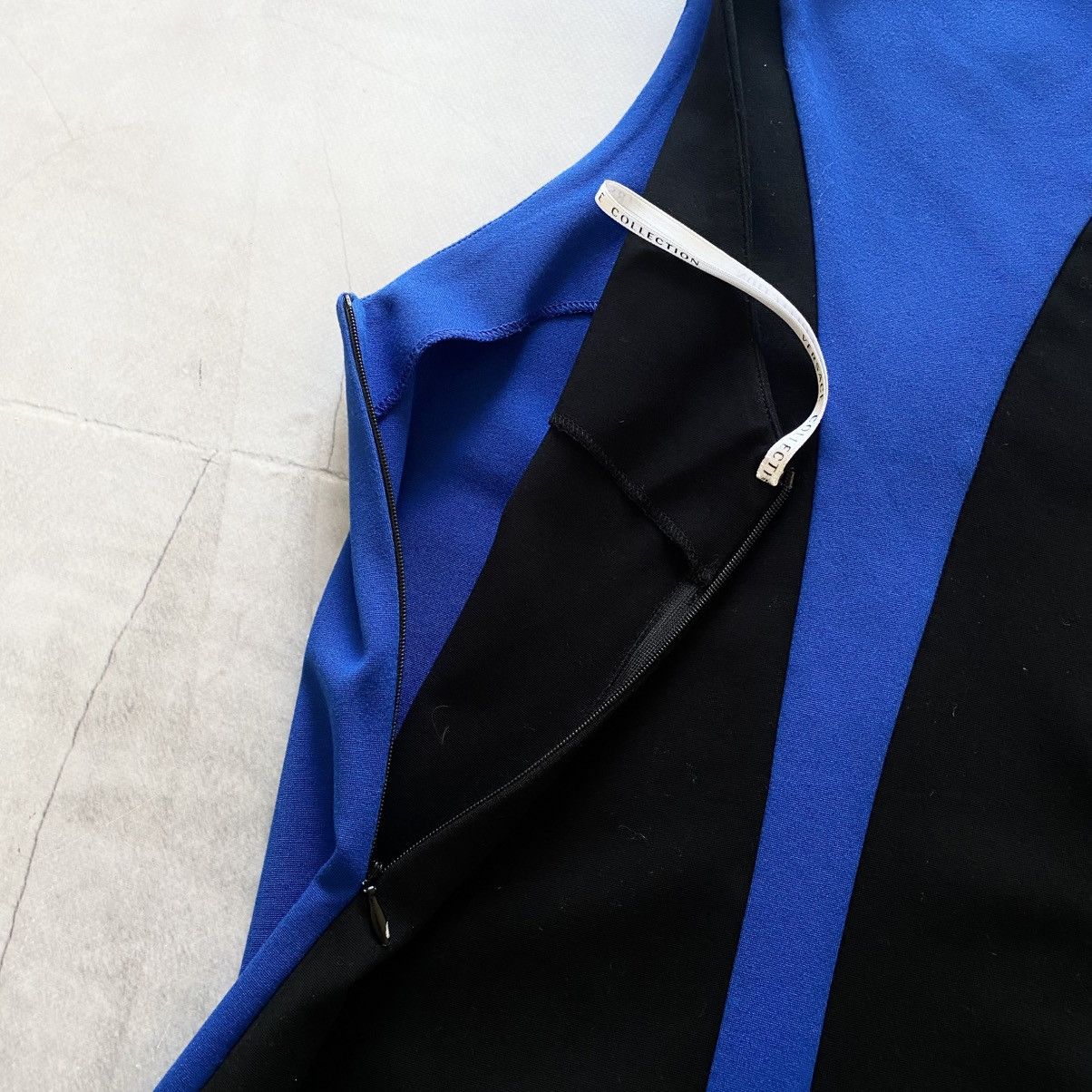 Versus Versace Versace Collection Sleeveless Blue/Black Mini Dress Y2K Size XS / US 0-2 / IT 36-38 - 5 Thumbnail
