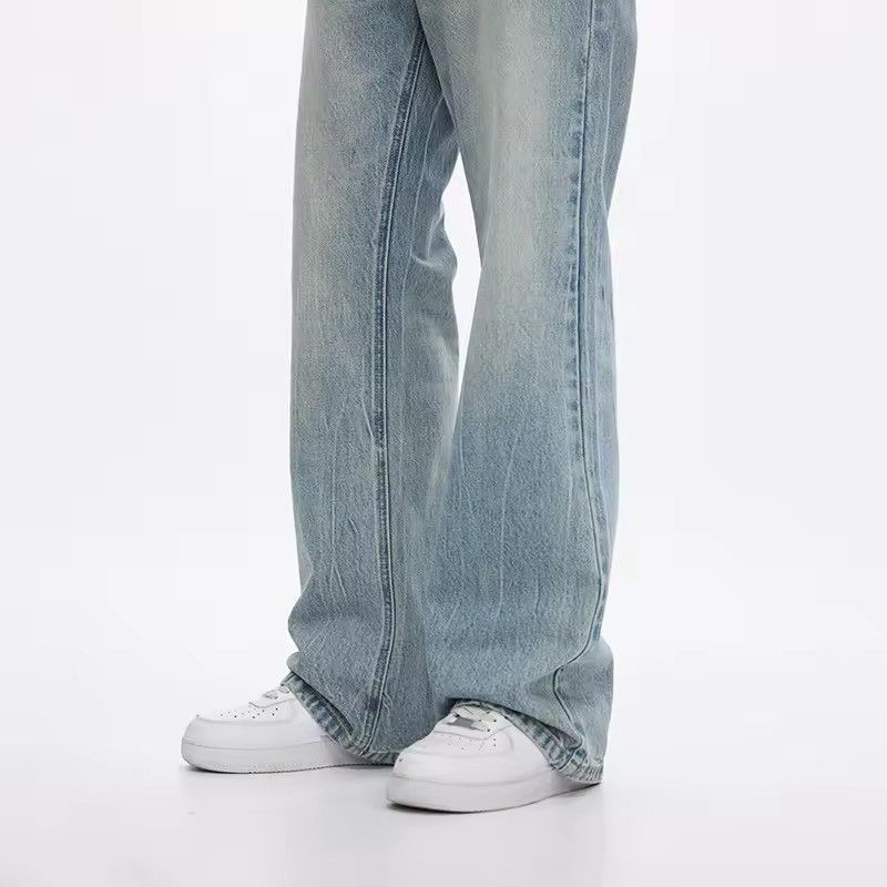 Jean Light Wash Wide Leg Jeans - 90s Fit Style Size US 31 - 7 Thumbnail