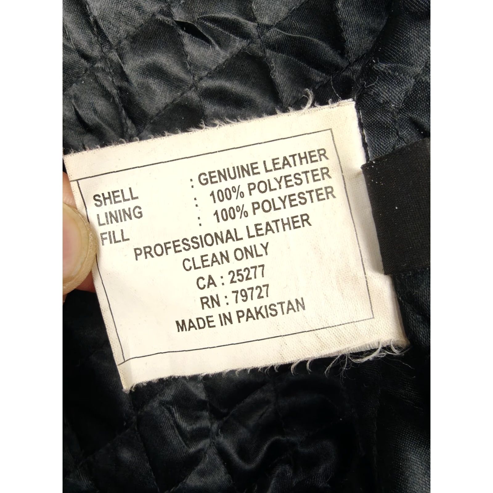 Vintage Jim & MaryLou Coat Mens Large Black Leather Mid-Length Zip Quilted Lined Pockets Size US L / EU 52-54 / 3 - 6 Thumbnail
