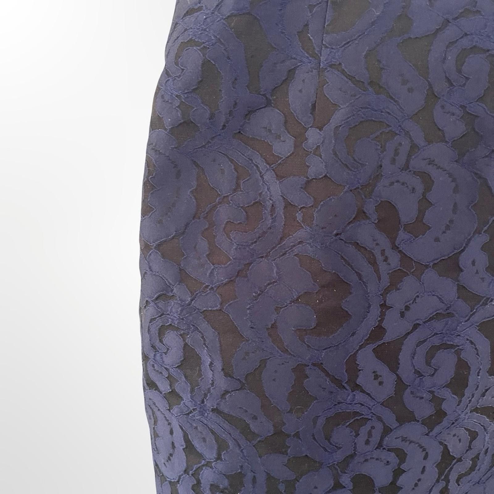 Coldwater Creek Cold water Creek Navy Blue Women's Skirt in size 6 Size 28" / US 6 / IT 42 - 3 Thumbnail