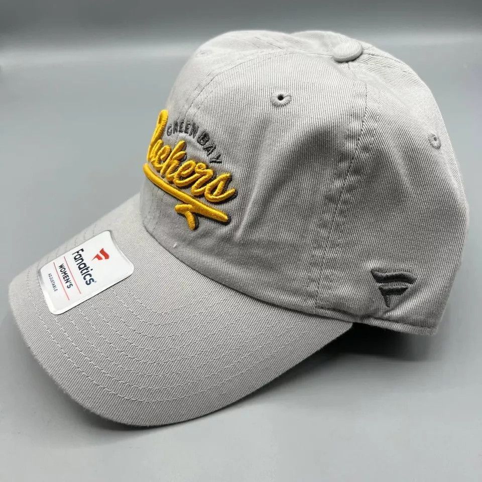 Other Green Bay Packers Hat Women Gray Fanatics NFL Strap Back Cap Size ONE SIZE - 2 Thumbnail