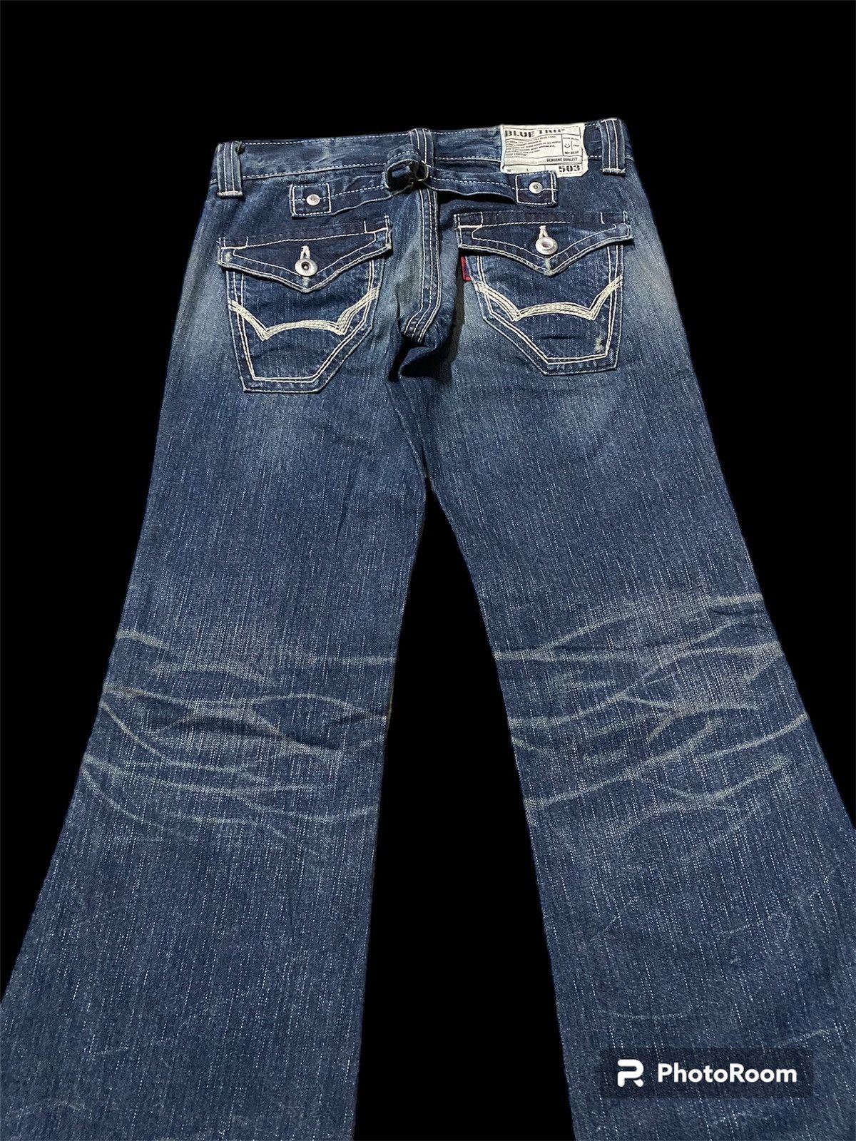 Edwin × Japanese Brand Flare Jeans Edwin 503 Low Rise Baggy Size US 29 - 12 Thumbnail
