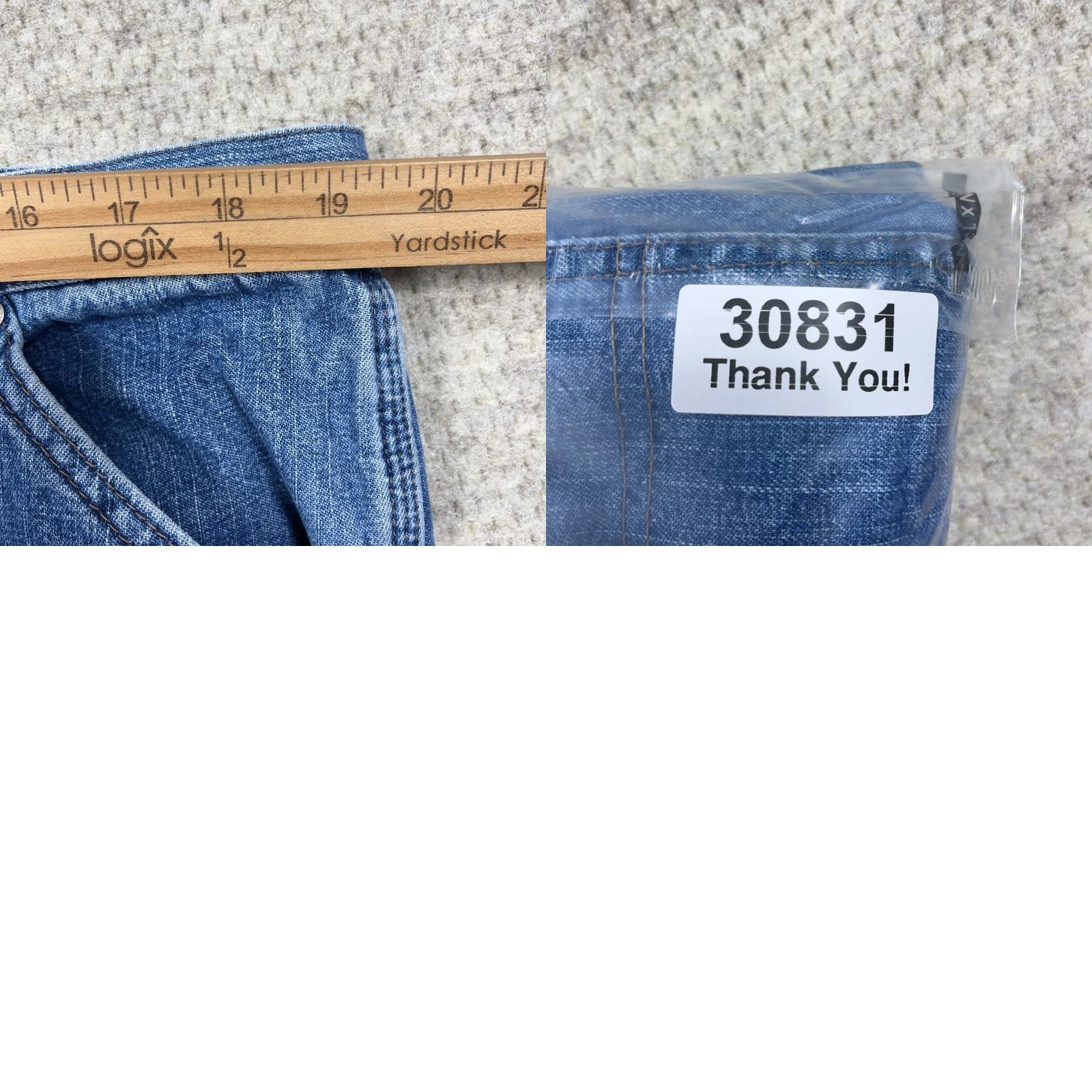 Wrangler VINTAGE Wrangler Jeans Men 40x32 Baggy Denim Straight 5-Pocket Relaxed Blue 90s Grunge Workwear Size US 40 / EU 56 - 9 Thumbnail