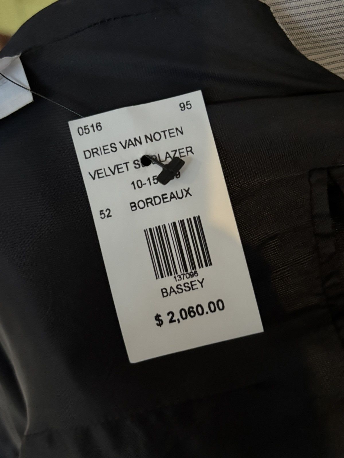 Dries Van Noten Red Velvet Blazer Size 52R - 4 Thumbnail