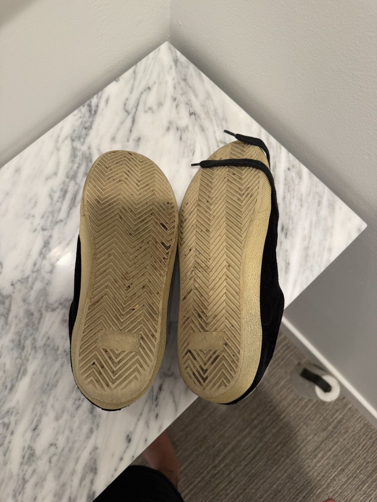 Saint Laurent Paris Saint Laurent Velvet Court Sneakers Size 40 Size US 7 / EU 40 - 5 Thumbnail