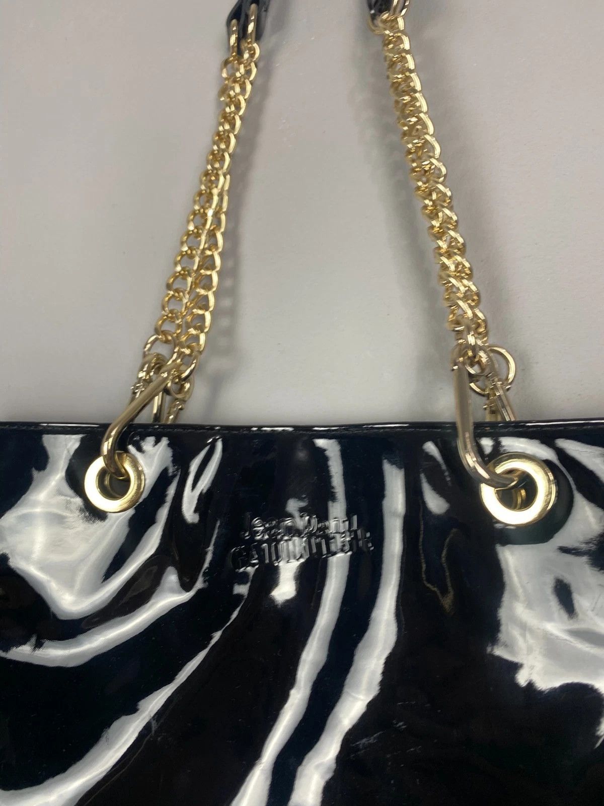 Jean Paul Gaultier Jean Paul Gaultier Parfum Lack Schwarz Shopper Tragetasche Size ONE SIZE - 2 Thumbnail