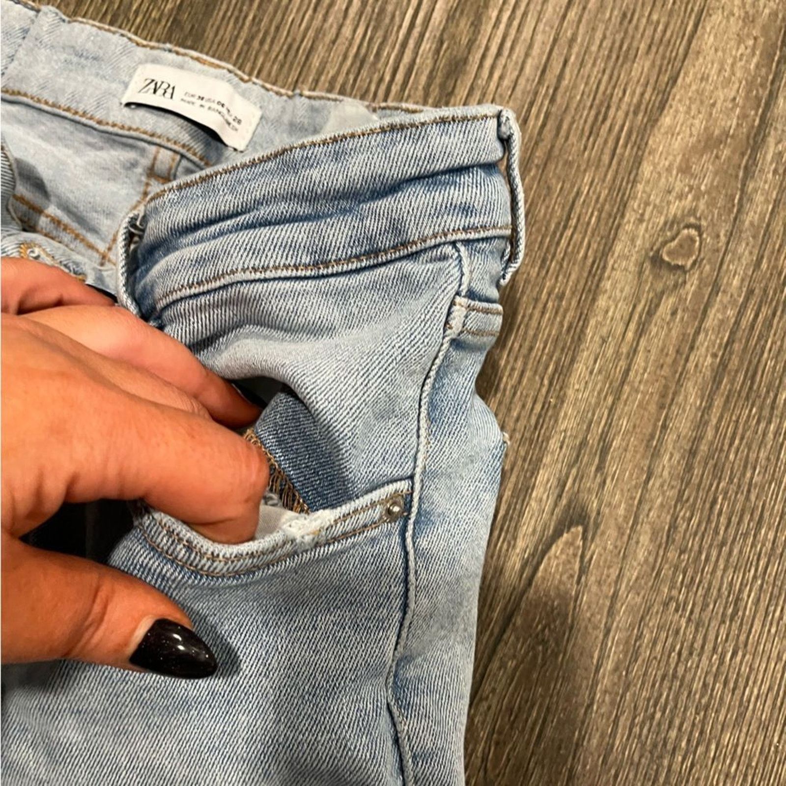 Zara Zara Womens 6 High Rise Skinny Jeans Ankle Length Size 28" / US 6 / IT 42 - 9 Thumbnail