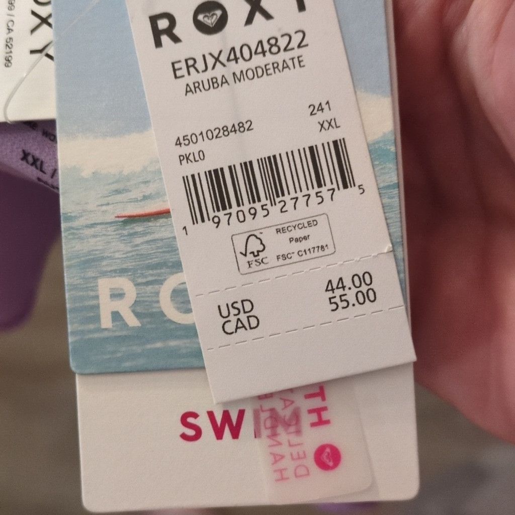 Other Roxy Aruba Moderate Lavender Swim Bottoms Size XXL Size ONE SIZE - 6 Thumbnail