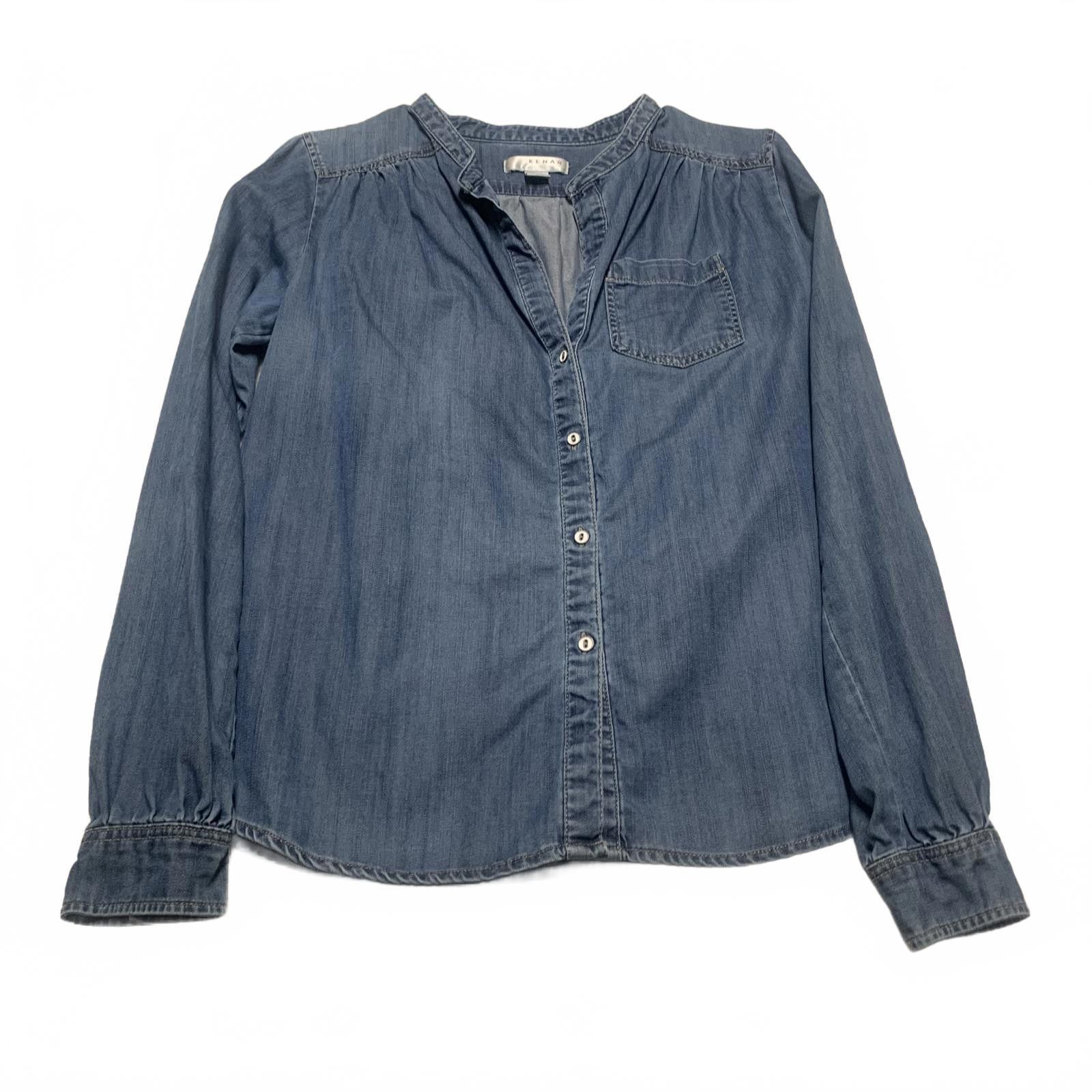 Kendrick Lamar Kenar Women's M Light Blue Denim Button Down Shirt Size M / US 6-8 / IT 42-44 - 1 Thumbnail