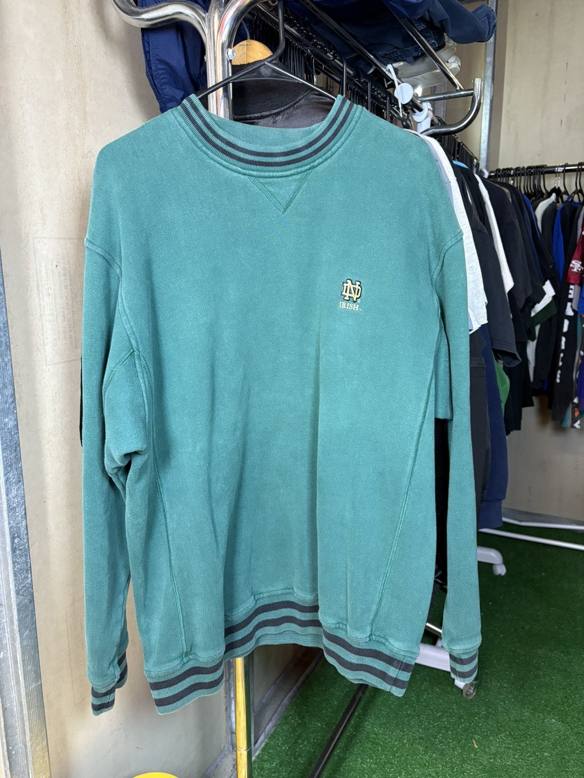 Cutter & Buck × Vintage 1990’s Notre Dame Crewneck Sweatshirt Size US L / EU 52-54 / 3 - 1 Thumbnail