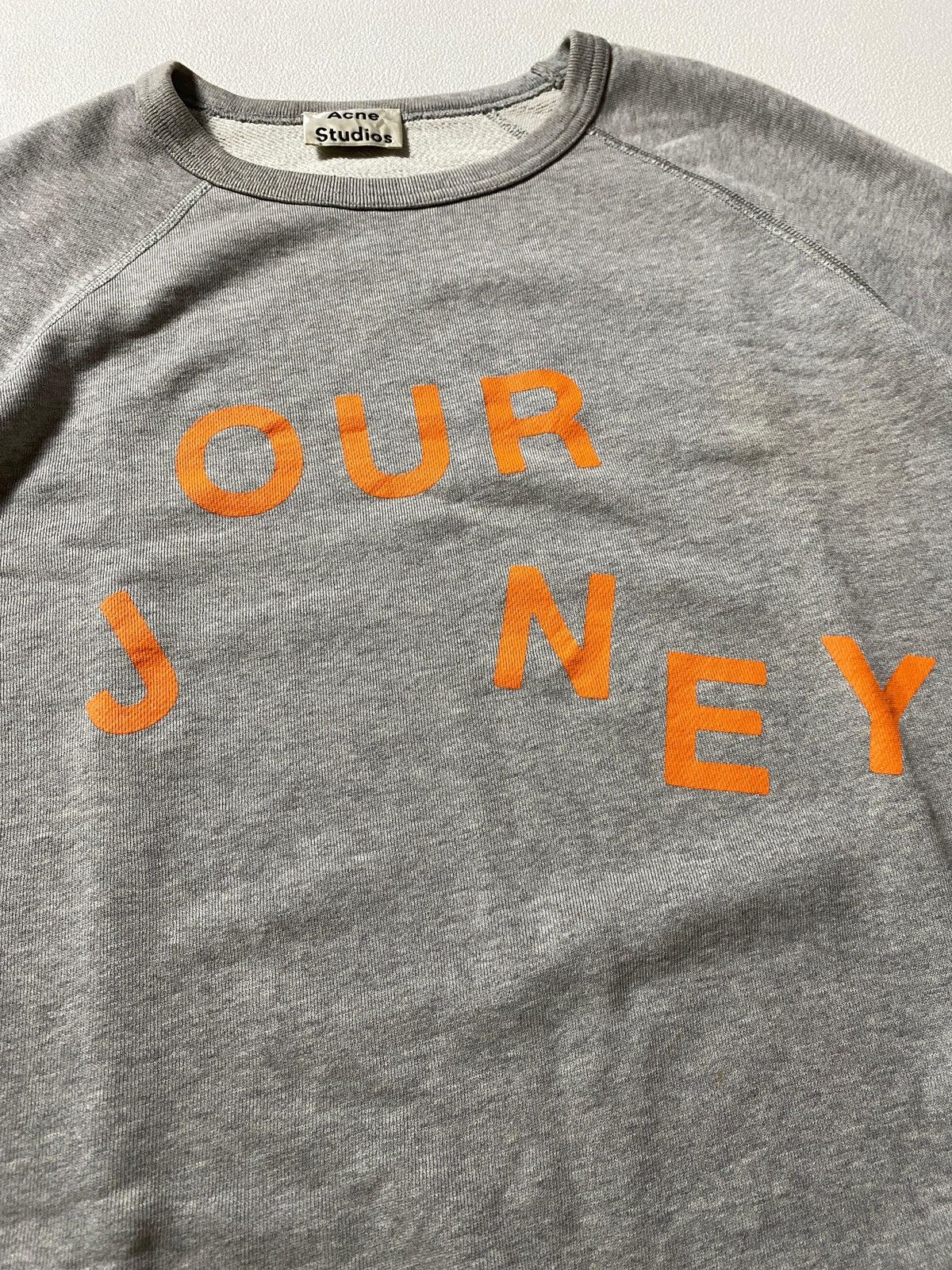 Acne Studios Acne Studios Our Journey - Gray Slogan College Sweater Size US L / EU 52-54 / 3 - 3 Thumbnail