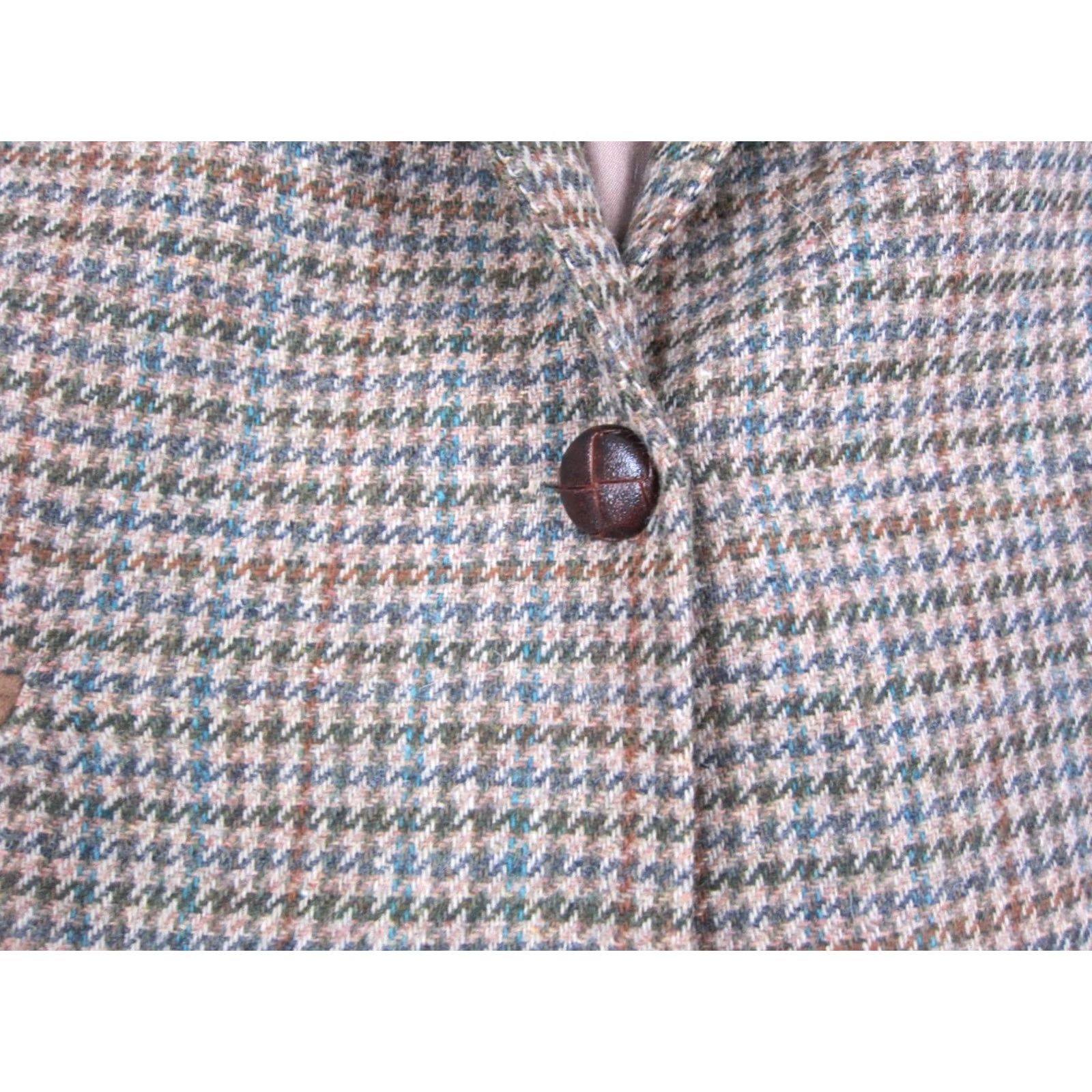 Eddie Bauer VINTAGE Eddie Bauer Jacket Womens 40 Large Brown Herringbone Tweed Blazer 90s USA Made Size L / US 10 / IT 46 - 3 Thumbnail