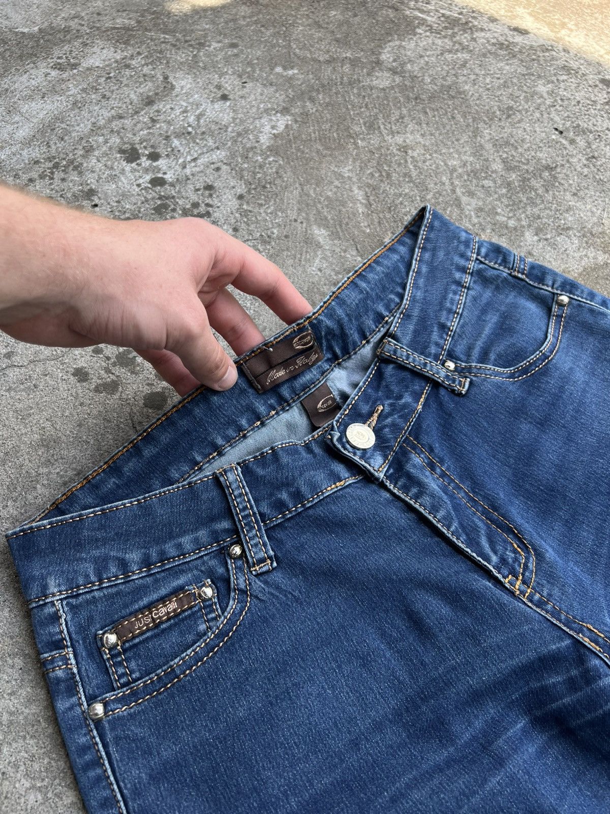 Just Cavalli Crazy Vintage Roberto Cavalli Sexy Jeans Big Logo Just y2k Size 30" / US 8 / IT 44 - 7 Thumbnail