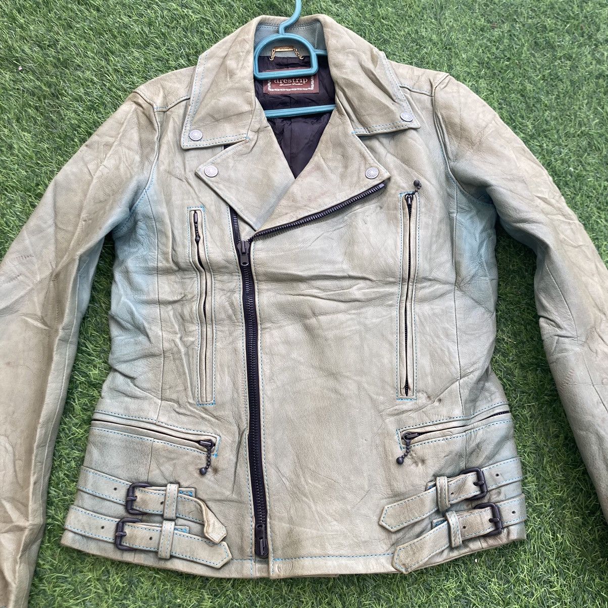 Genuine Leather × Japanese Brand DRESTRIP DEER SKIN BIKER JACKET Size US S / EU 44-46 / 1 - 4 Thumbnail