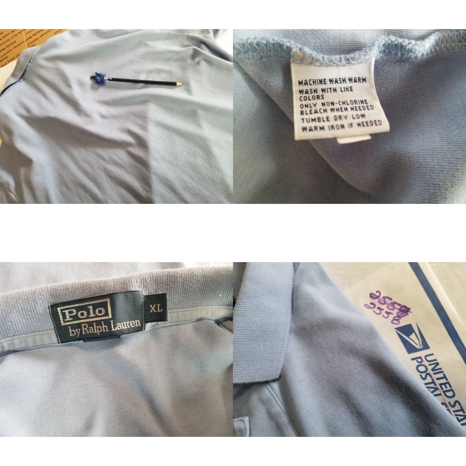 Polo Ralph Lauren Polo Ralph Lauren Shirt XL Men Blue Short Sleeve Cotton Knit Polo 90s Casual Regular Size US XL / EU 56 / 4 - 8 Thumbnail