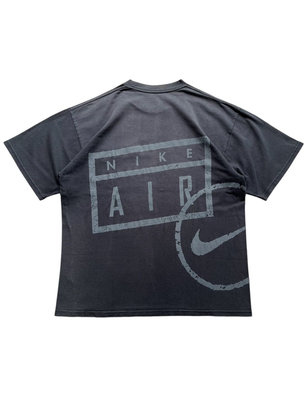 Nike ⚠️ SUN FADED⚠️ Vintage 90’s NIKE Embroidered Logo T-Shirt Size US L / EU 52-54 / 3 - 4 Thumbnail