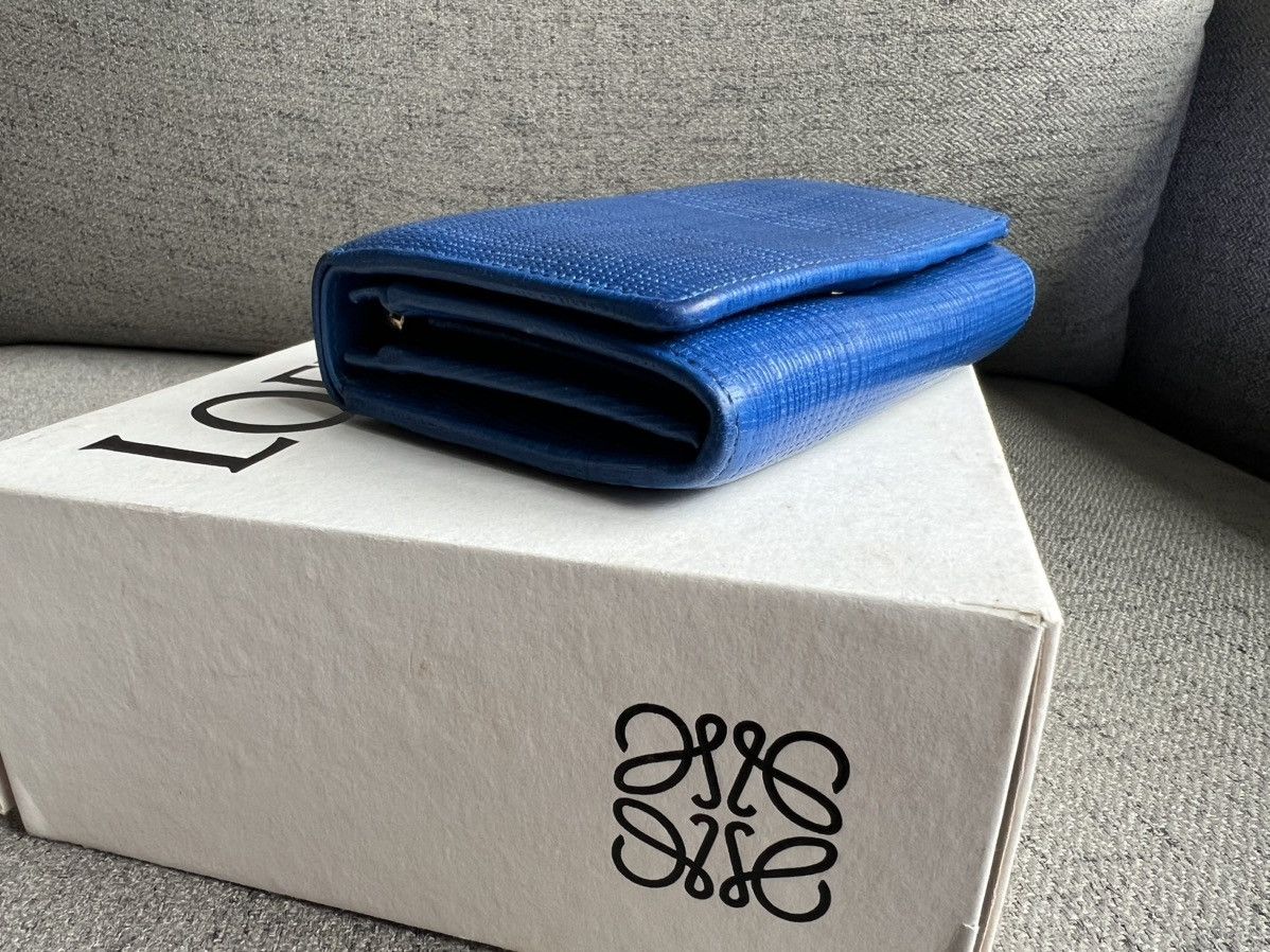 Loewe Textured Calfskin Small Vertical Zip Wallet