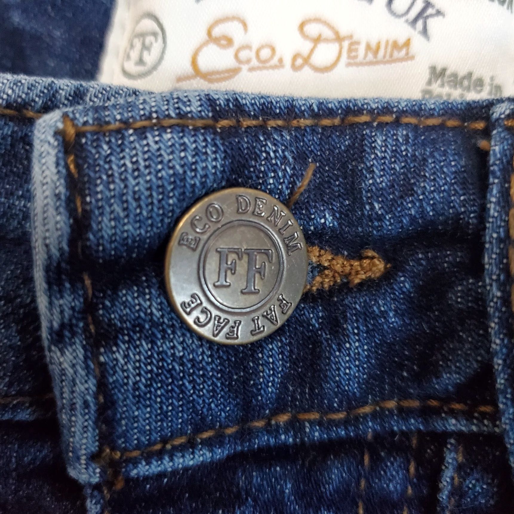 FatFace VINTAGE Fat Face Jeans Women Slim Cargo Sway Patch Pocket Eco Denim 26x27 Blue 98% Cotton 2% Elastane Size 30" / US 8 / IT 44 - 5 Thumbnail
