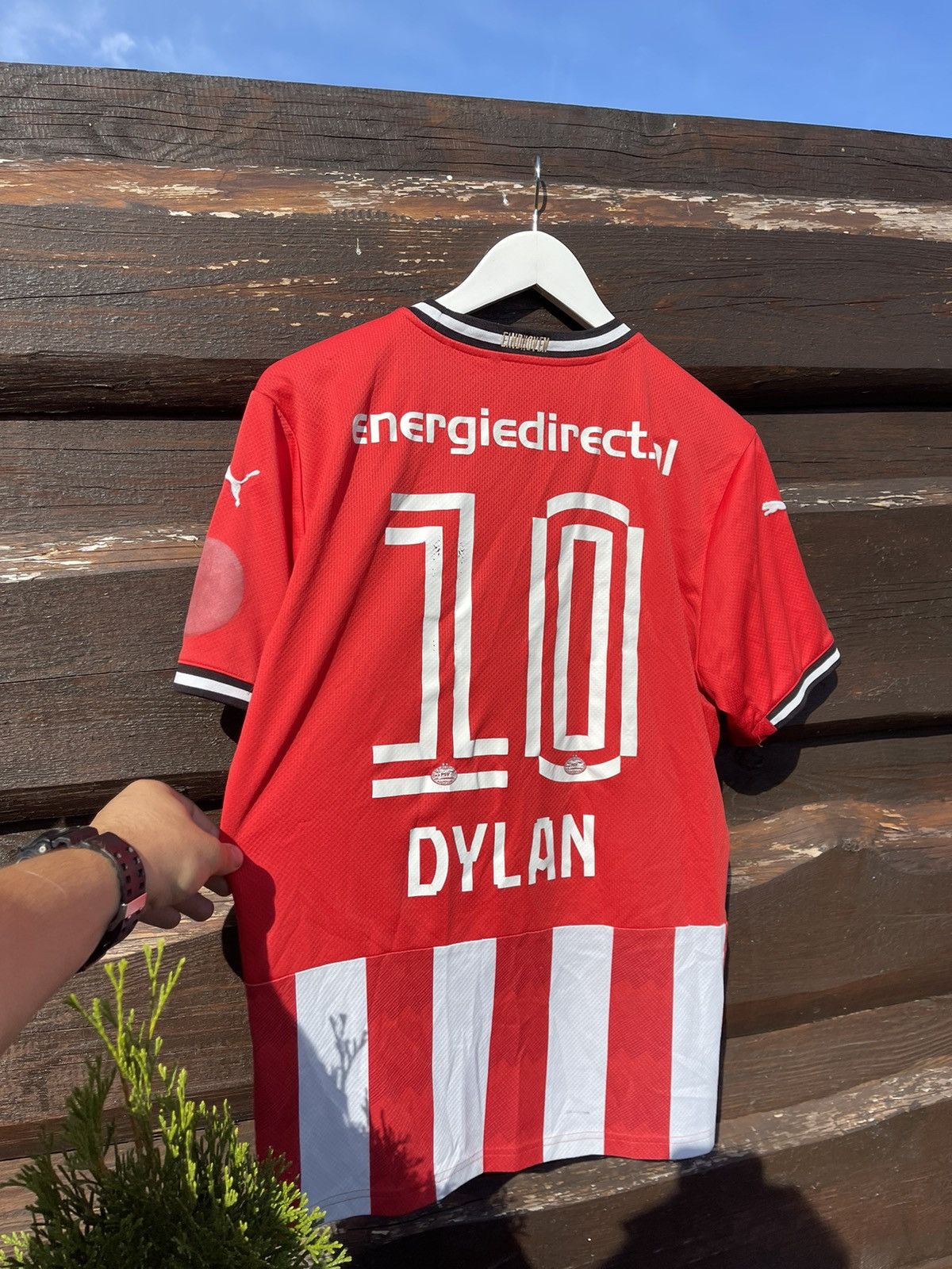 Nike Puma PSV Eindhoven #10 Dylan soccer jersey Size US L / EU 52-54 / 3 - 9 Thumbnail