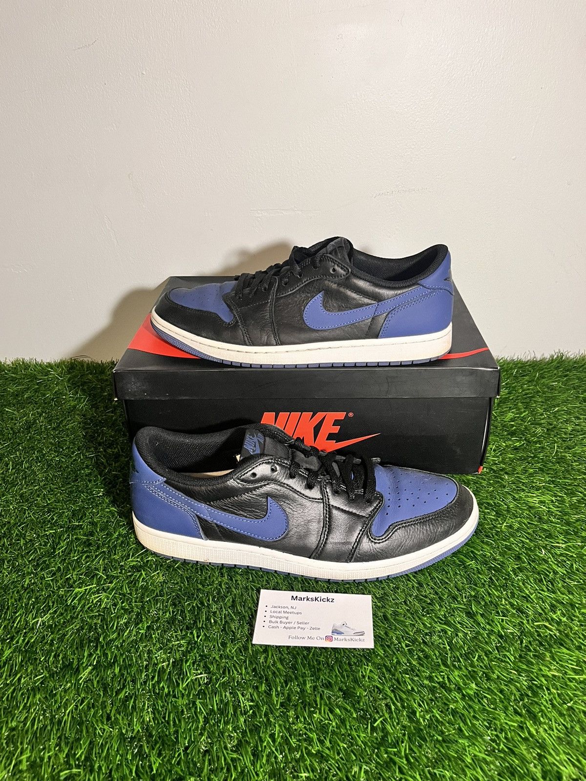 Jordan Brand × Nike jordan 1 low retro mystic navy size 11.5 Size US 11.5 / EU 44-45 - 1 Thumbnail