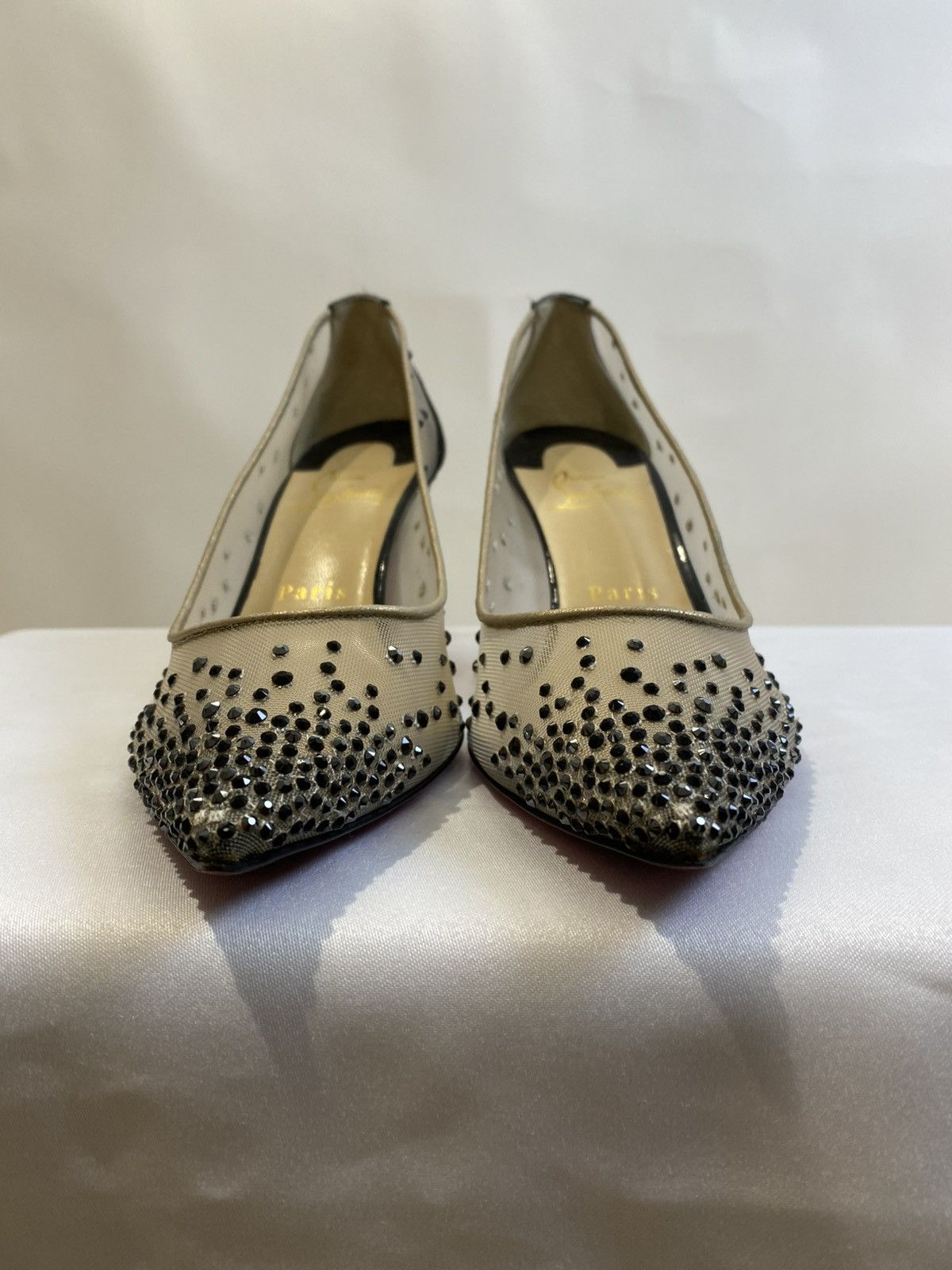 Christian Louboutin Christian Louboutin Crystals Embellished High Heel Size36.5 Size US 6.5 / IT 36.5 - 2 Thumbnail