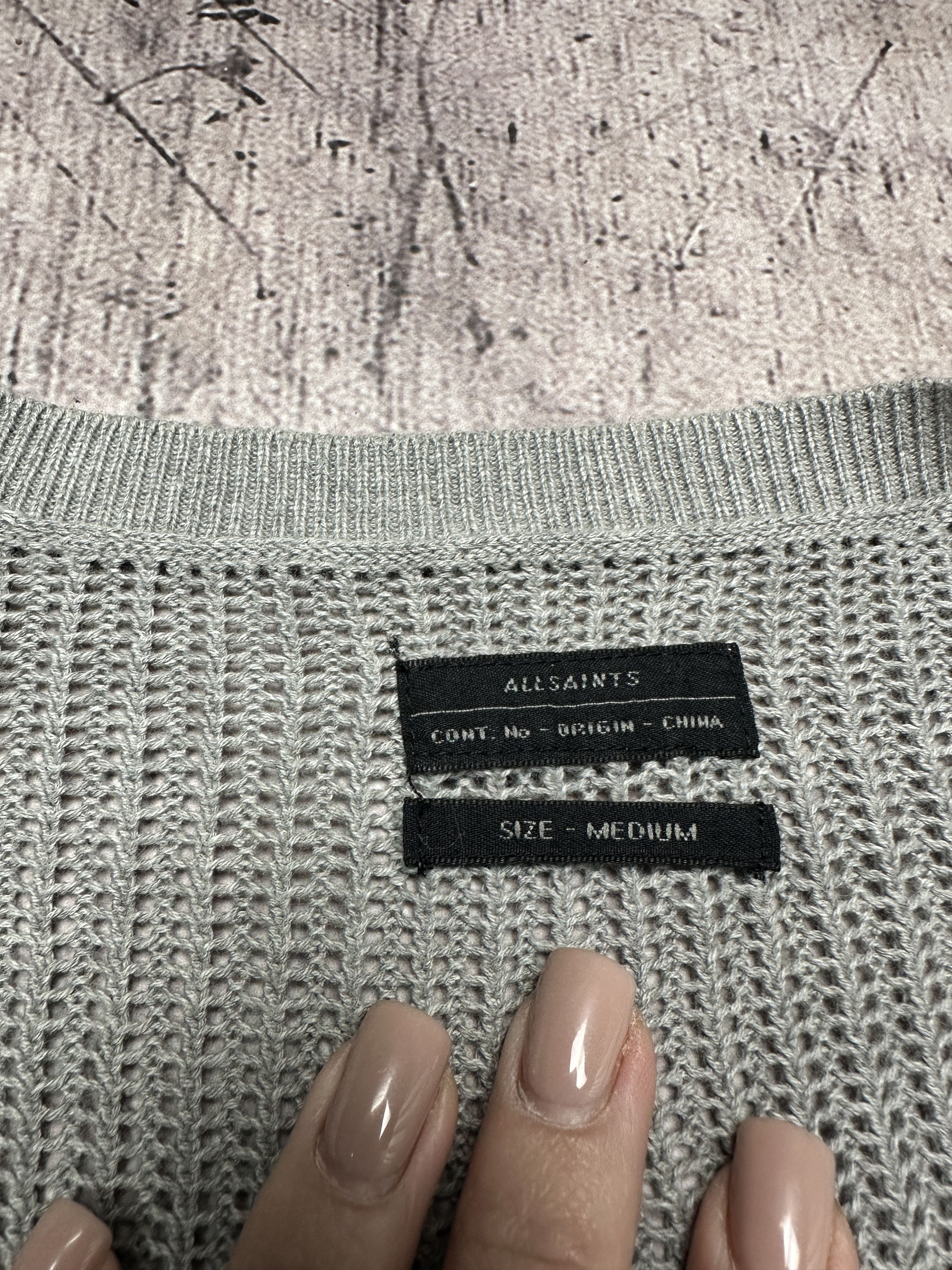 Allsaints Allsaint Vintage Mens Stafford Crew Neck Knit Sweater Size US M / EU 48-50 / 2 - 3 Thumbnail
