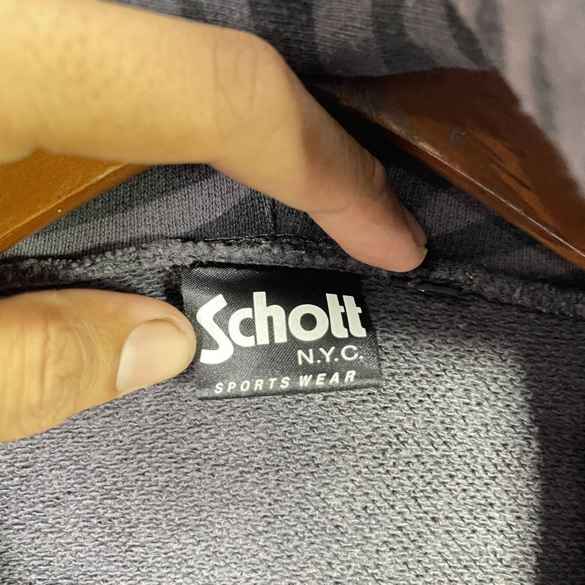 Schott Schott NYC Zebra Pattern Full Zip Hoodie New York City Logo Size US M / EU 48-50 / 2 - 8 Thumbnail