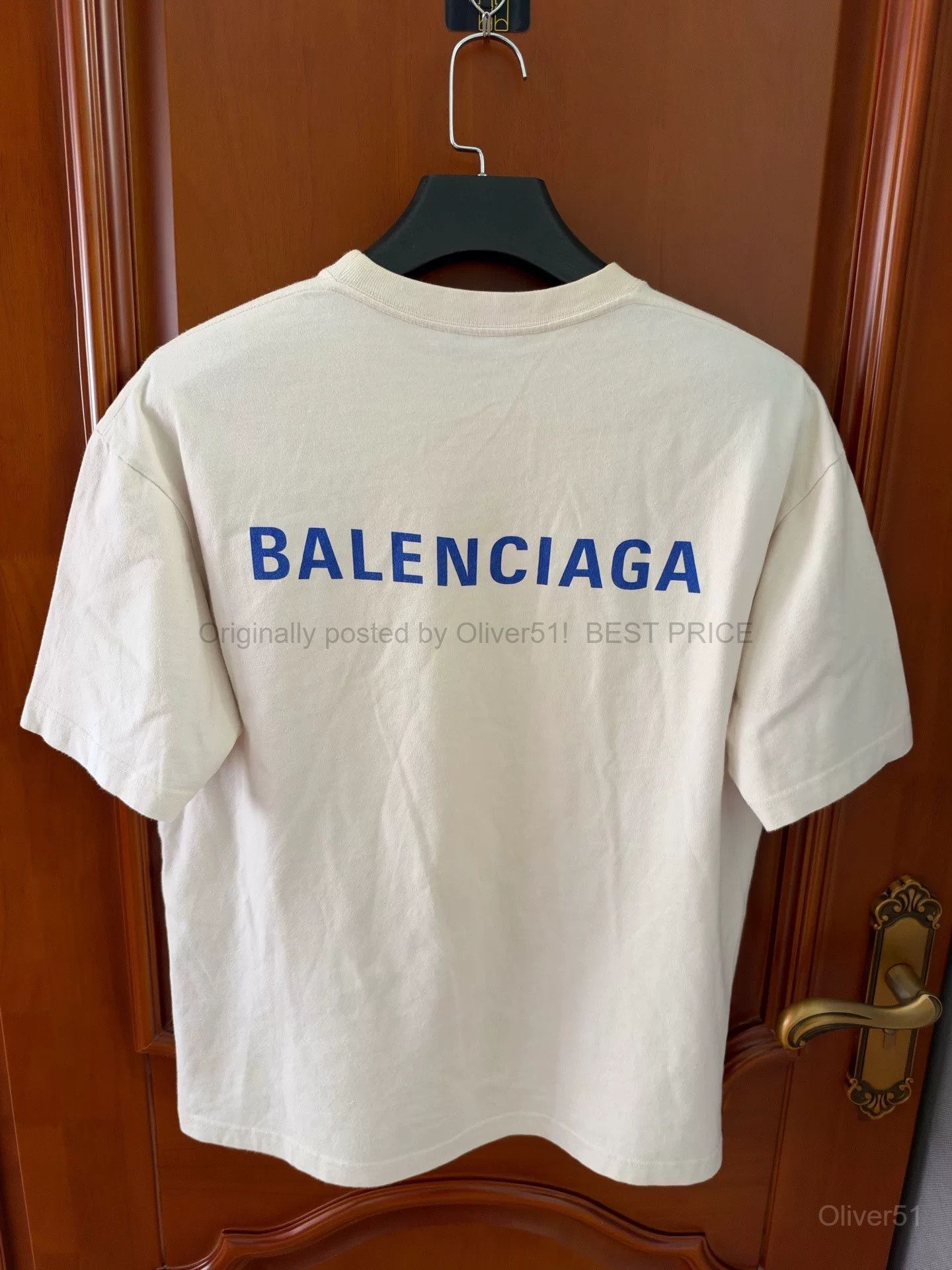 Balenciaga Balenciaga Off-White Short Sleeve T-Shirt BFAJMNO511 Size US XS / EU 42 / 0 - 2 Thumbnail