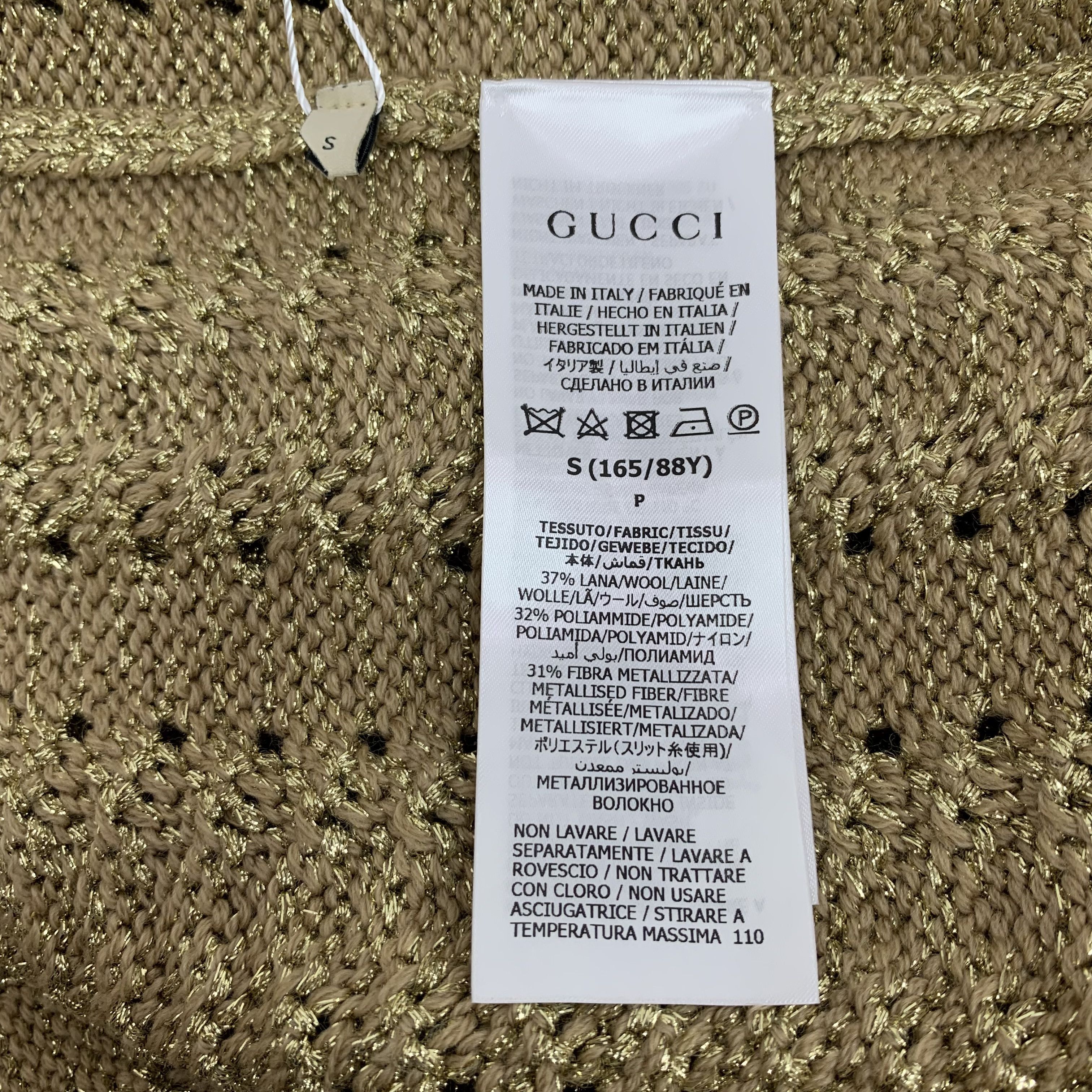 Gucci Gucci Knit Cable Wool Brown (Size S) Size S / US 4 / IT 40 - 4 Thumbnail