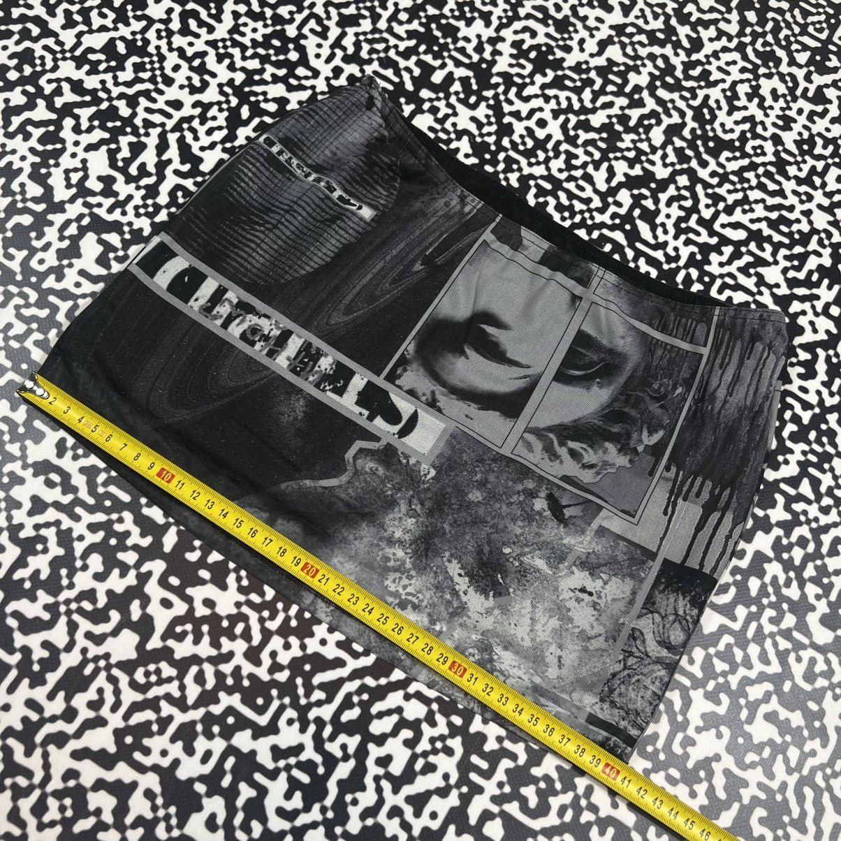 Japanese Brand Vintage Y2K Japanese Mesh Art JPG Style Sexy Mini Skirt Size 26" / US 2 / IT 38 - 16 Thumbnail